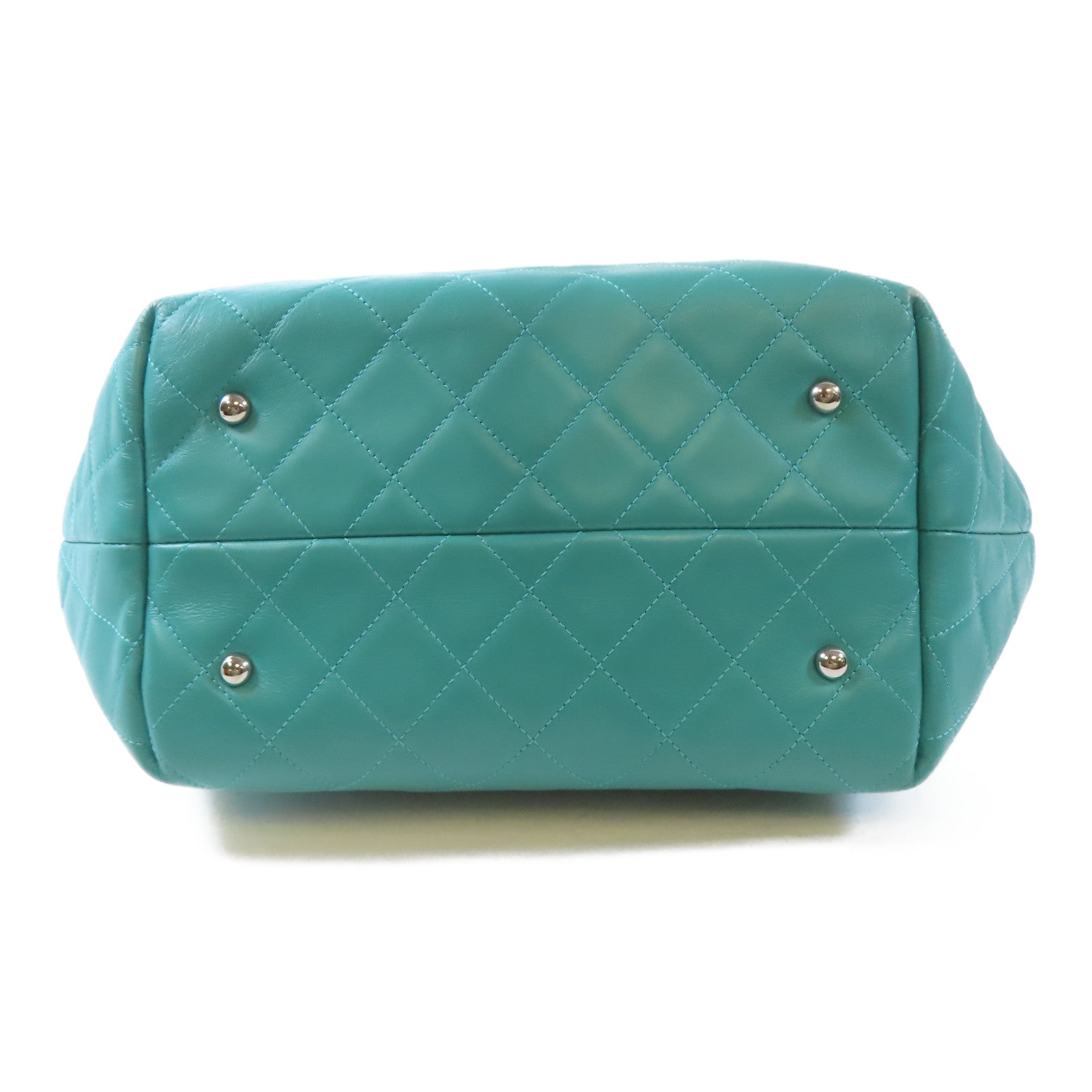 CHANEL (PRICE DOWN) Quilted CC SHW Chain Shoulder Handbag Lambskin Leather Green