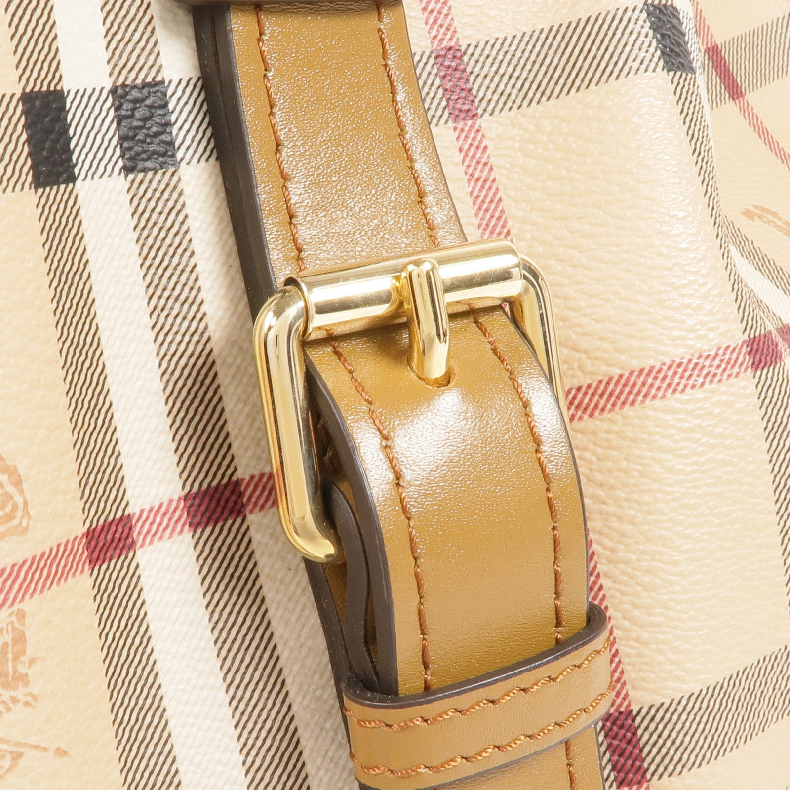 BURBERRY 塗層帆布Haymarket Northfield金扣手挽肩背兩用袋