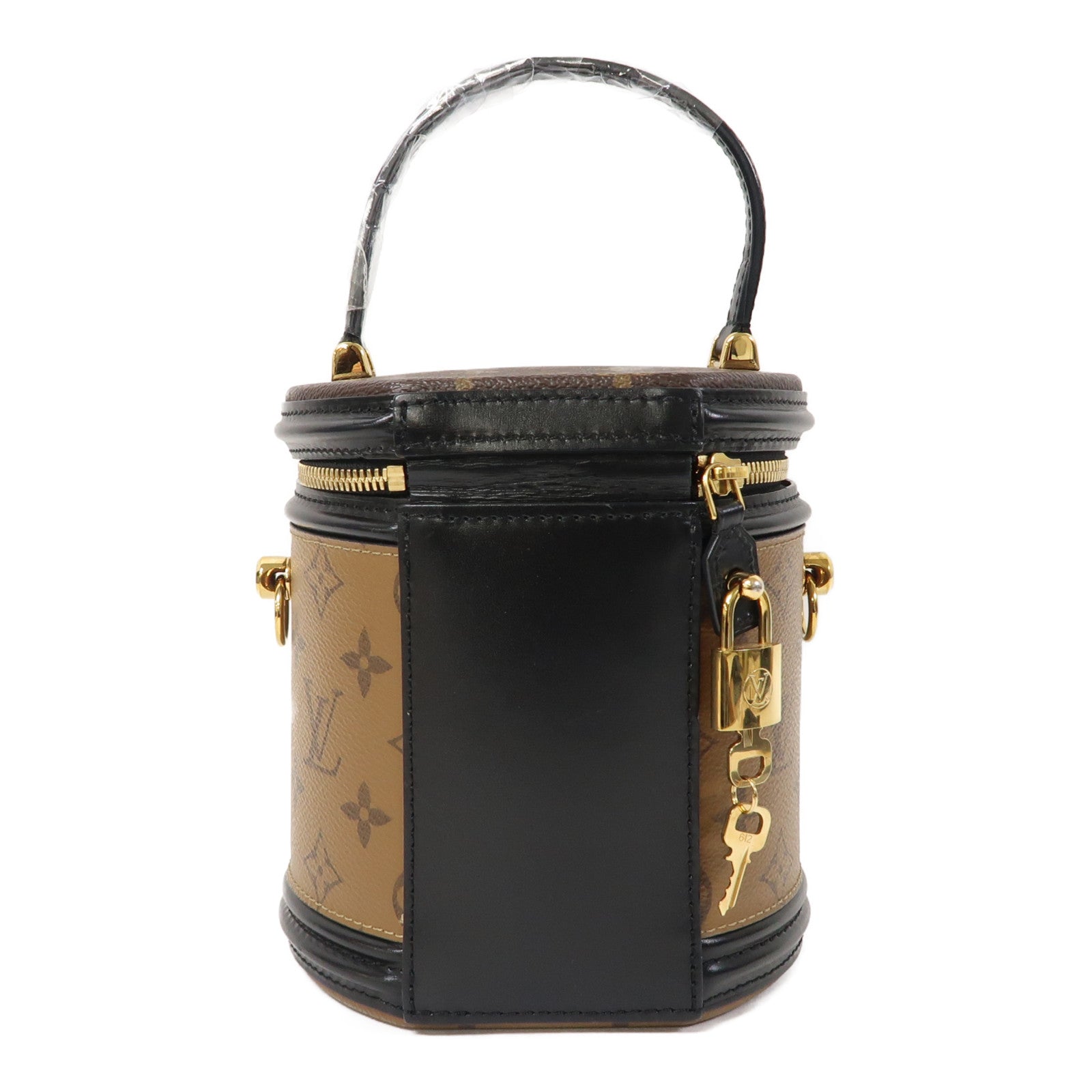 LOUIS VUITTON 【激減優惠】Monogram Reverse Cannes金扣手挽肩背兩用袋啡色