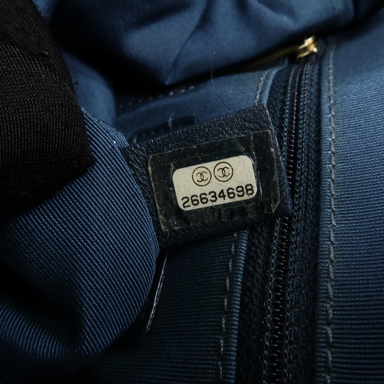 CHANEL 羊毛/牛皮皮革Tweed Backpack背包