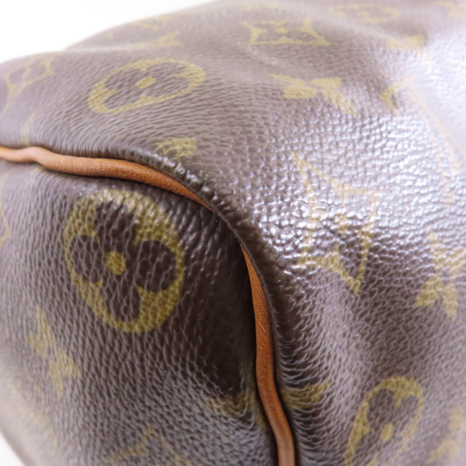 LOUIS VUITTON 【激減優惠】Monogram Speedy 35金扣手挽袋棕色