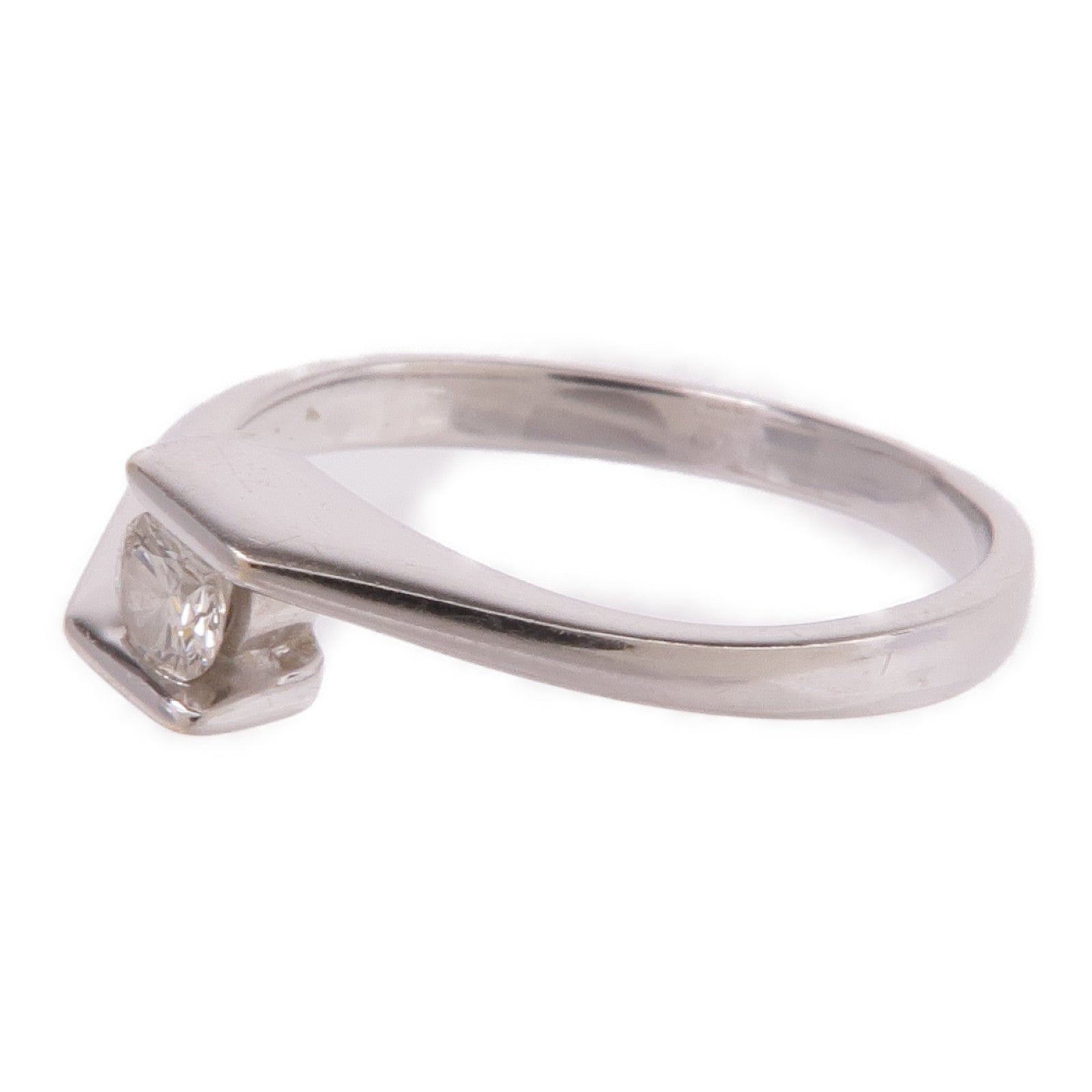 JEWELRY 【激減優惠】18K白金Diamond Ring鑽石戒指US#4.25