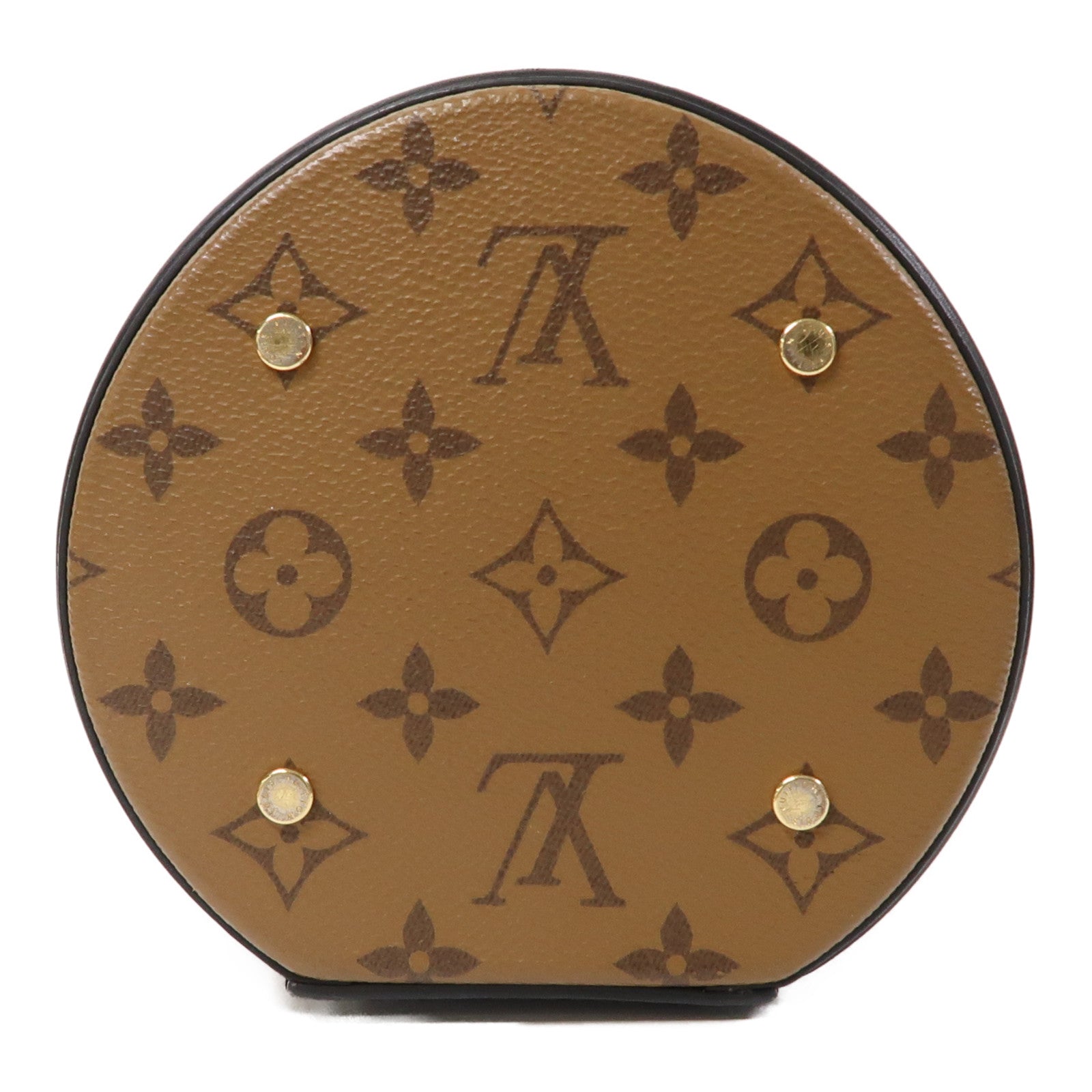 LOUIS VUITTON 【激減優惠】Monogram Reverse Cannes金扣手挽肩背兩用袋啡色
