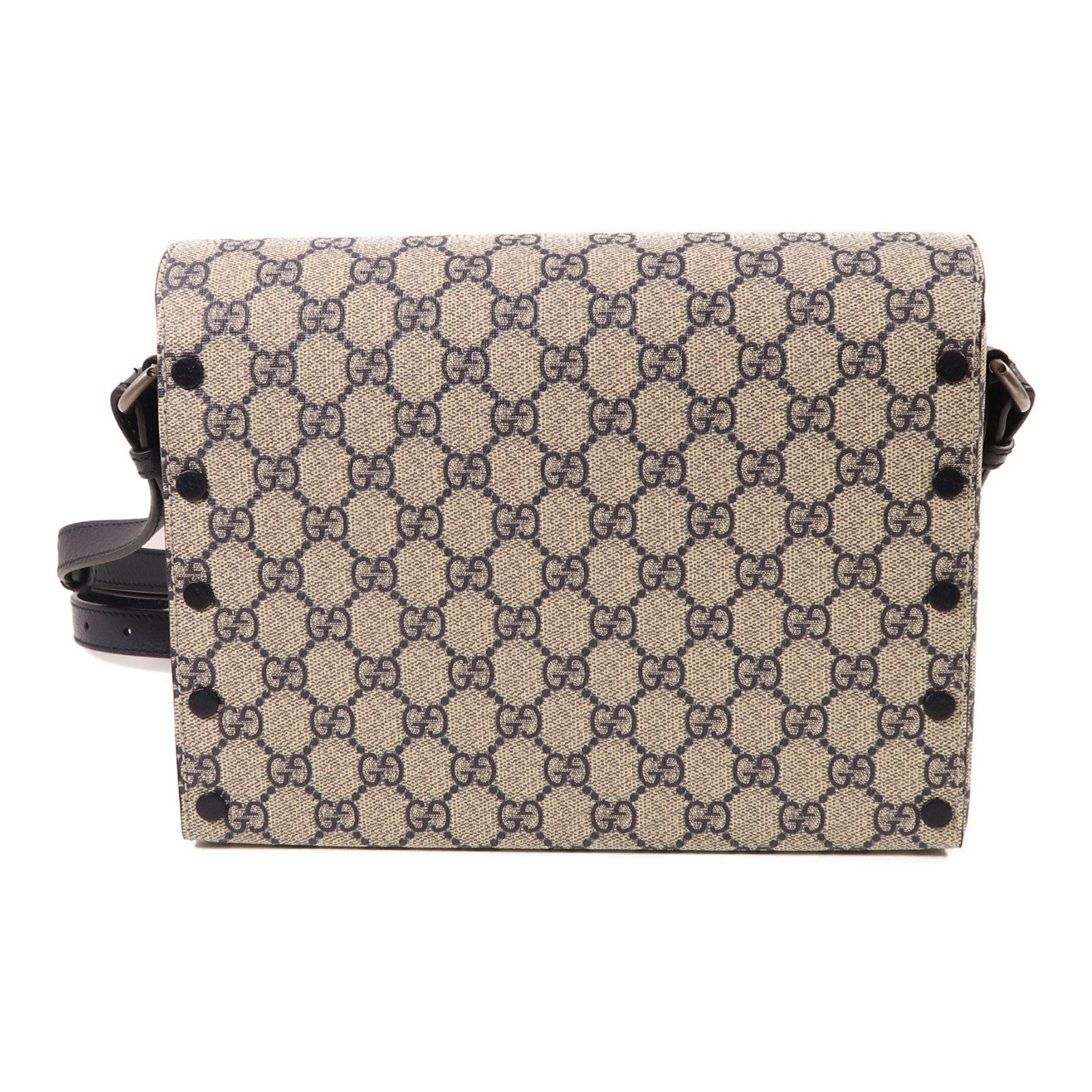 GUCCI 【激減優惠】塗層帆布/皮革Dionysus銀扣肩背袋