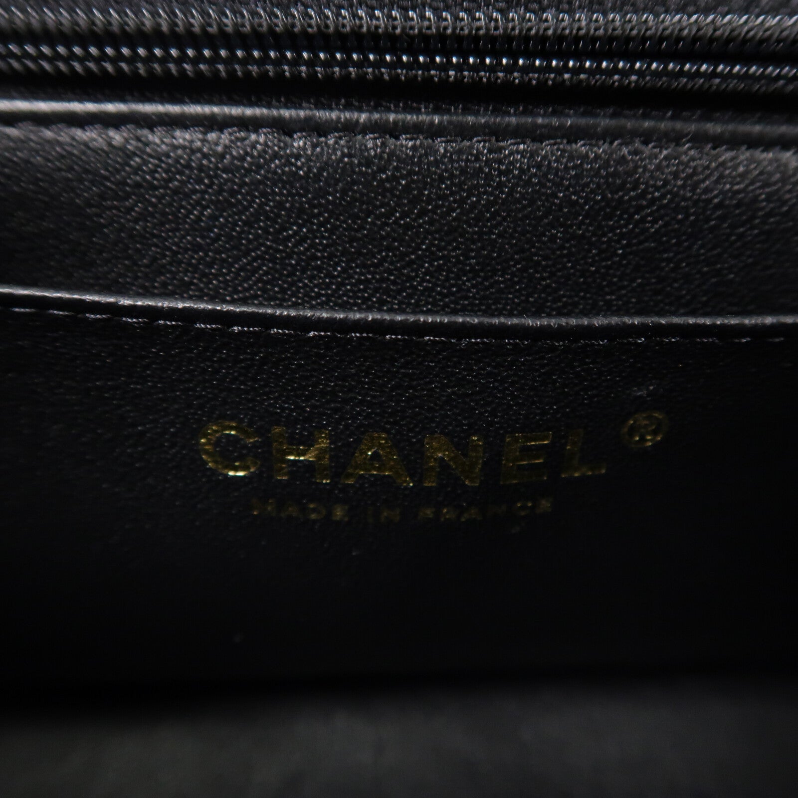 CHANEL 羊皮皮革Handle Flap 20cm鏈帶手挽肩背兩用袋