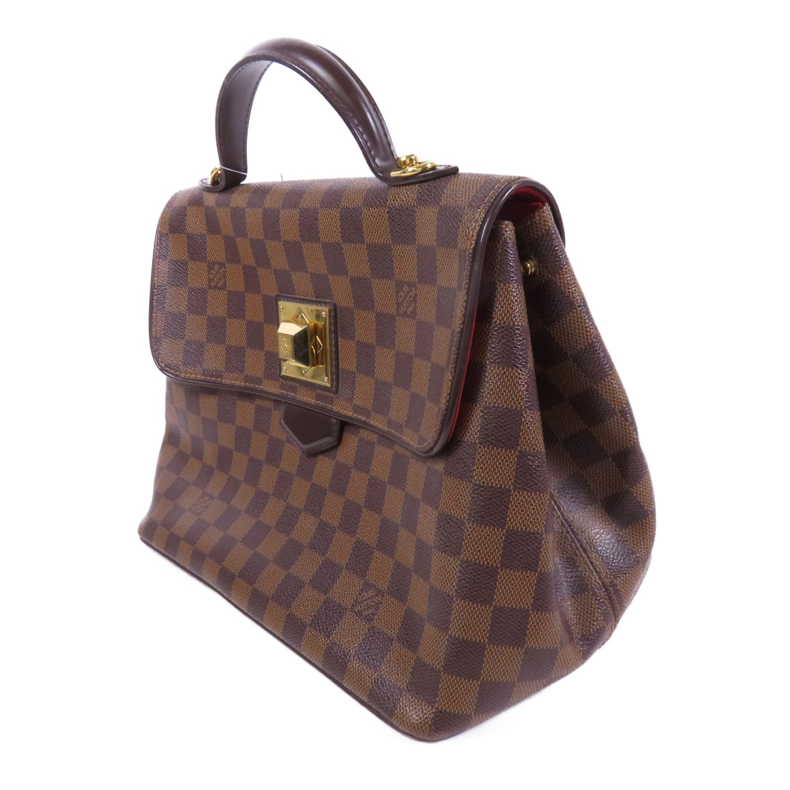 LOUIS VUITTON Damier Bergamo MM金扣手挽肩背兩用袋