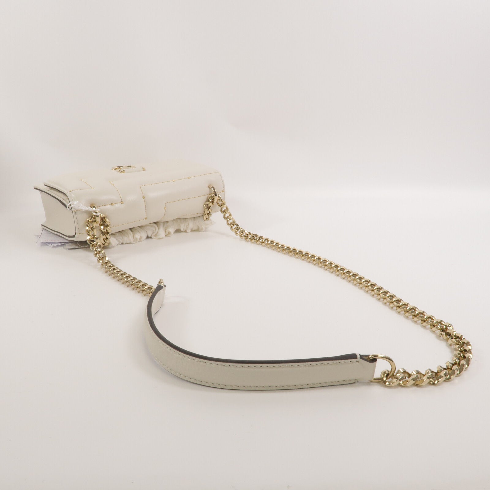 JIMMY CHOO 牛皮皮革Chain Shoulder鏈帶手挽肩背兩用袋