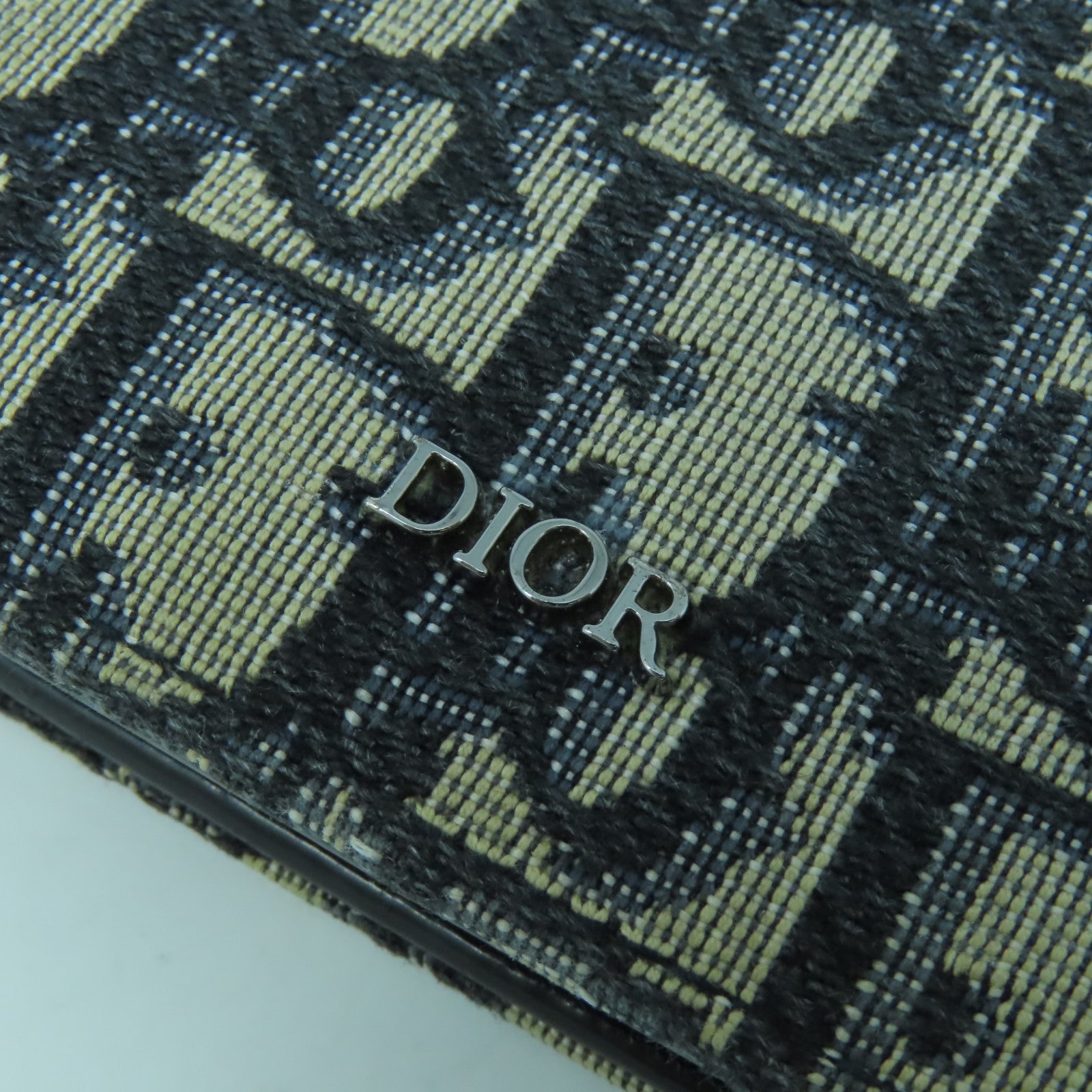 Dior 【激減優惠】帆布Wallat銀扣錢包藍色