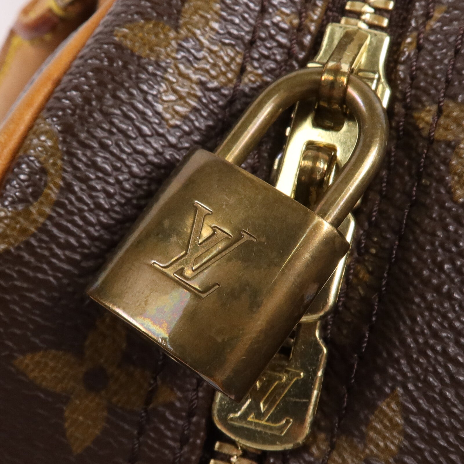 LOUIS VUITTON 【激減優惠】Monogram Trouville PM金扣手挽袋