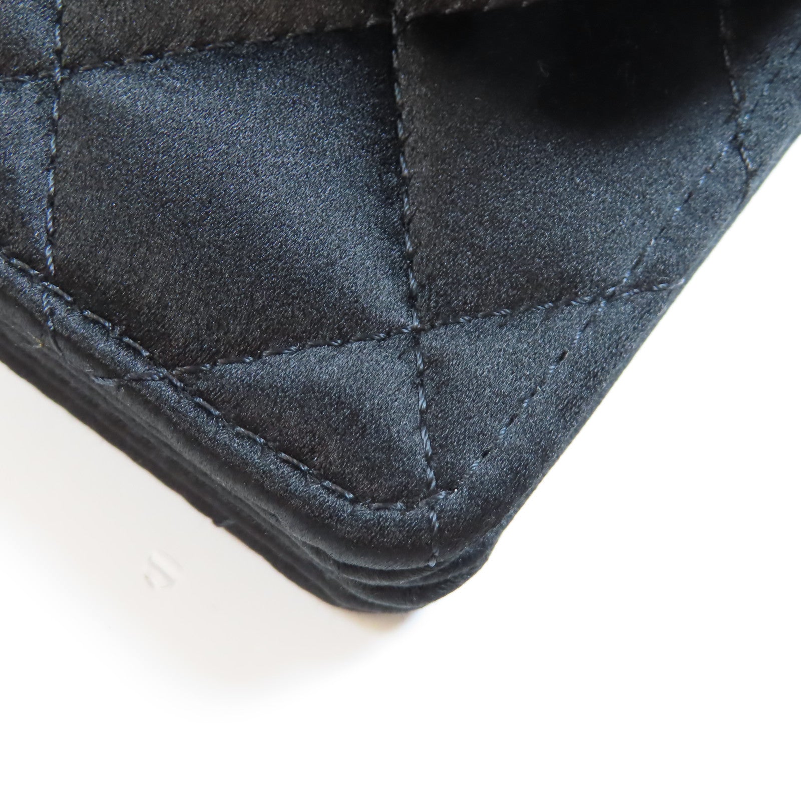 CHANEL CC GHW Chain with Clutch Chain Shoulder Bag CD0131 Satin Black