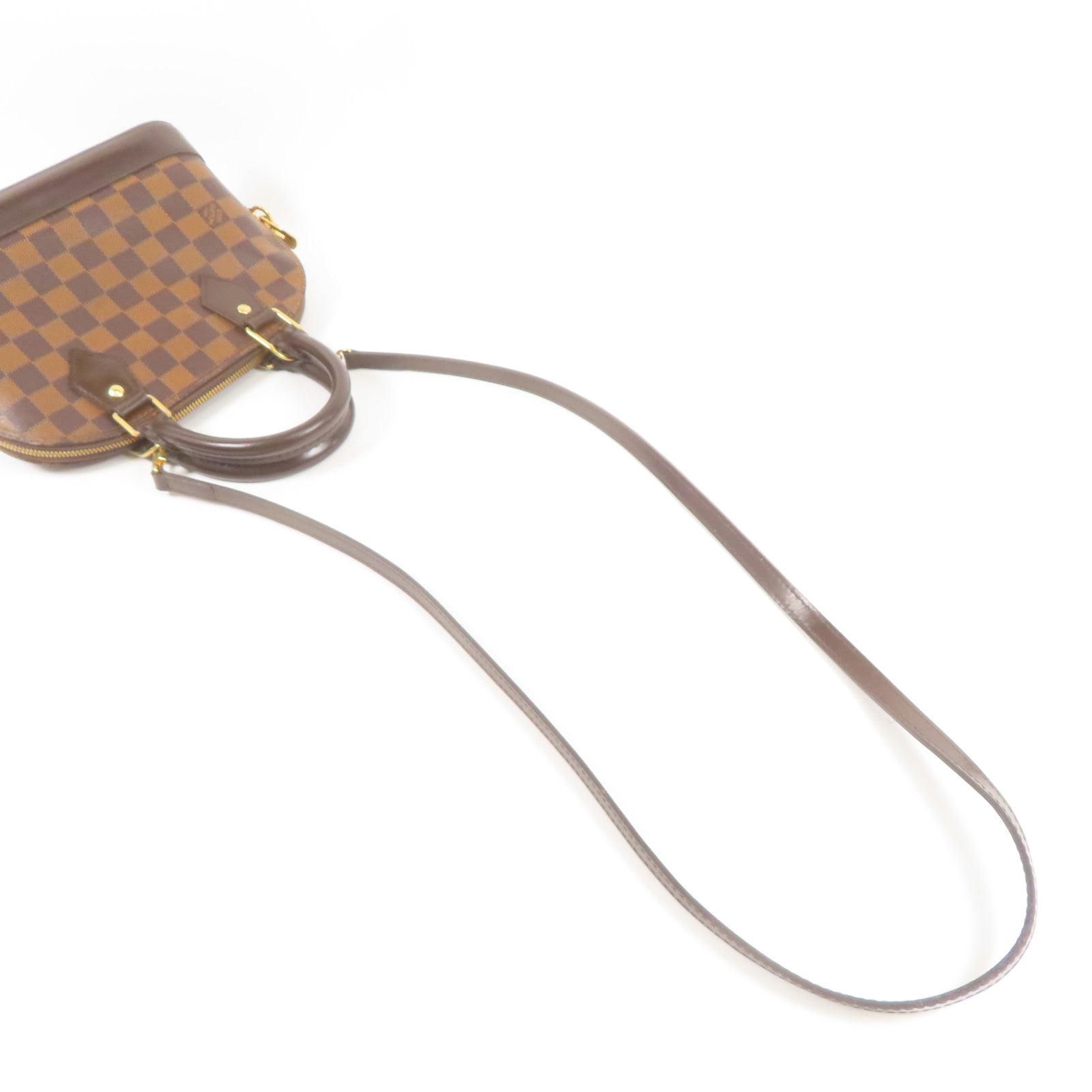 LOUIS VUITTON Damier Alma BB金扣手挽肩背兩用袋