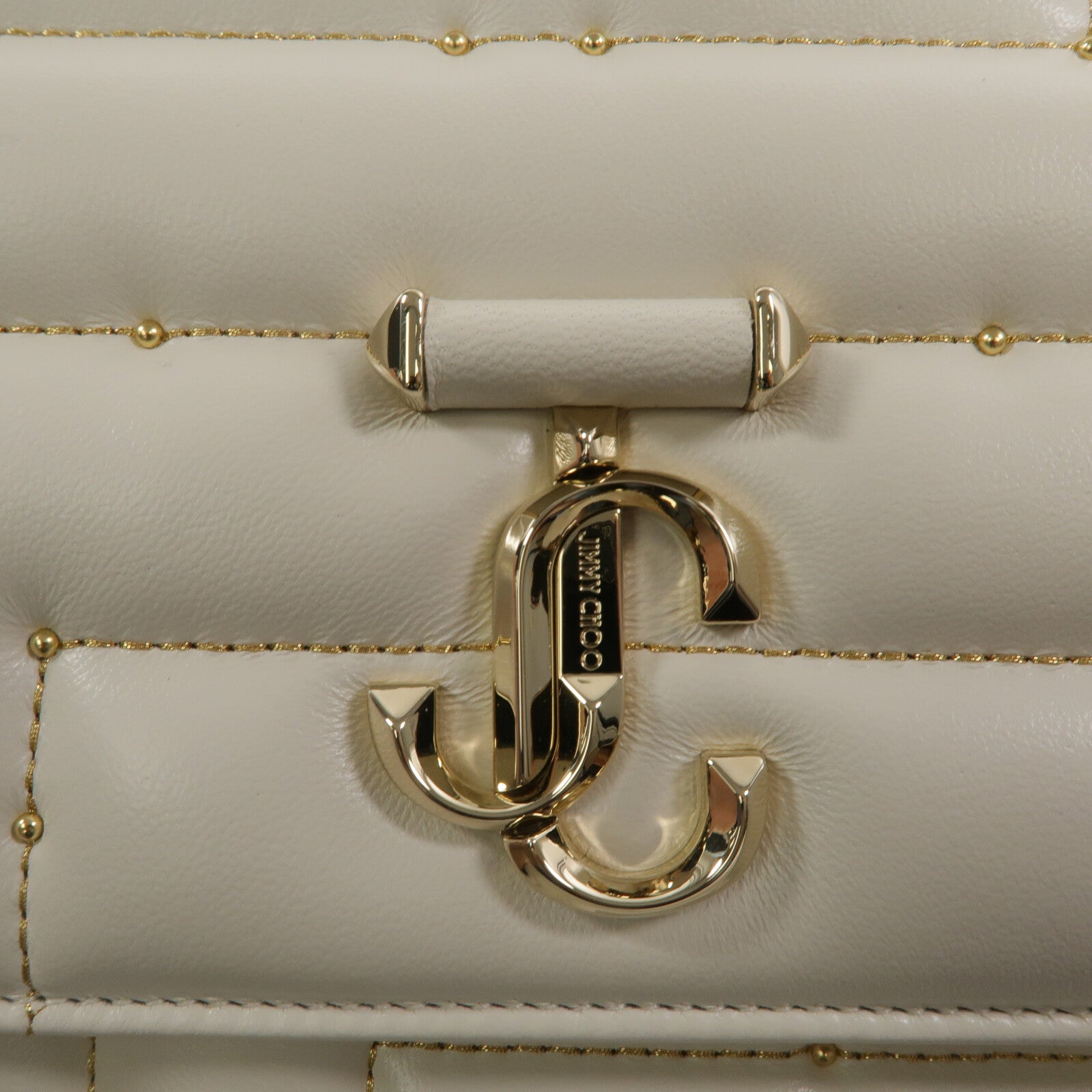 JIMMY CHOO 牛皮皮革Chain Shoulder鏈帶手挽肩背兩用袋