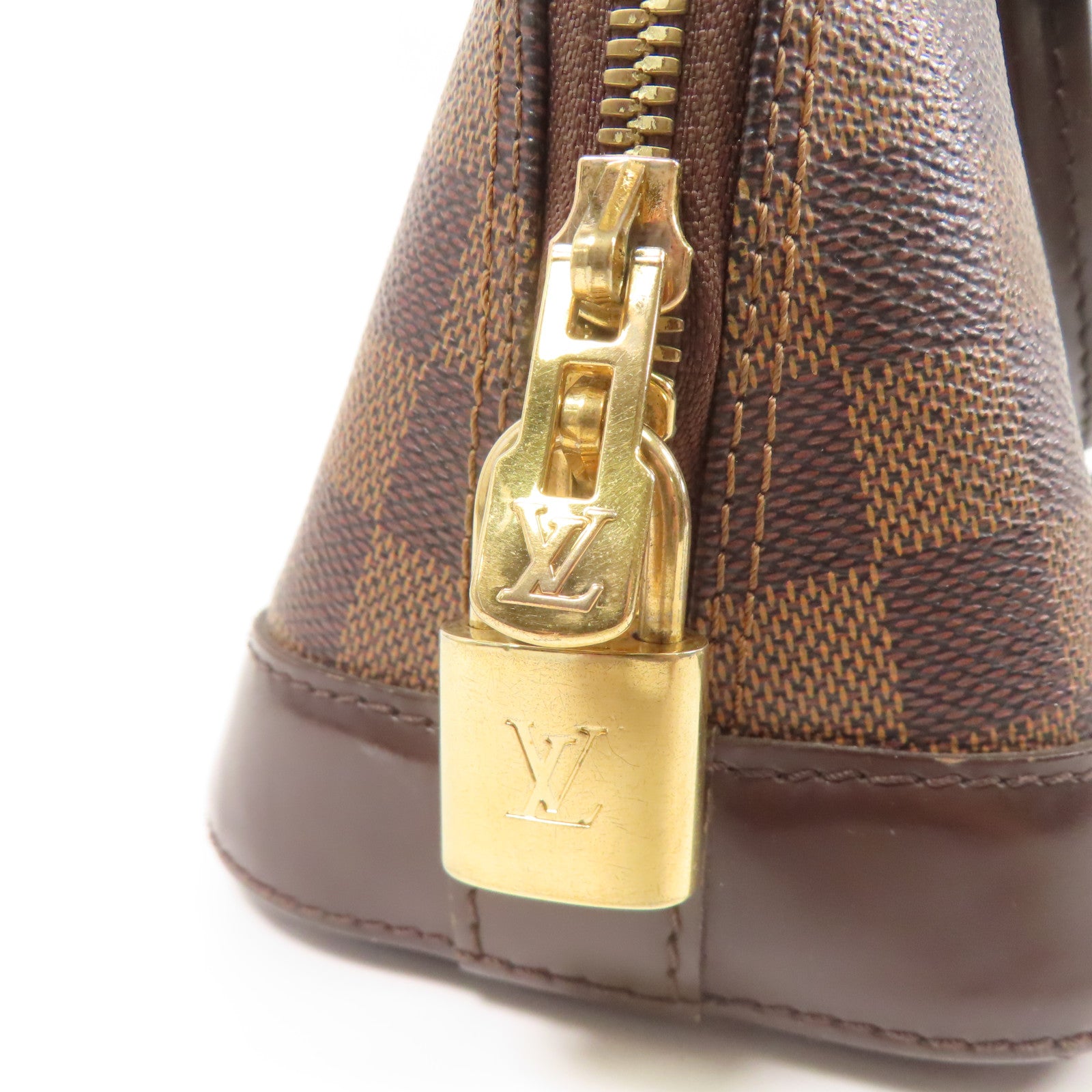 LOUIS VUITTON Damier Alma BB金扣手挽肩背兩用袋