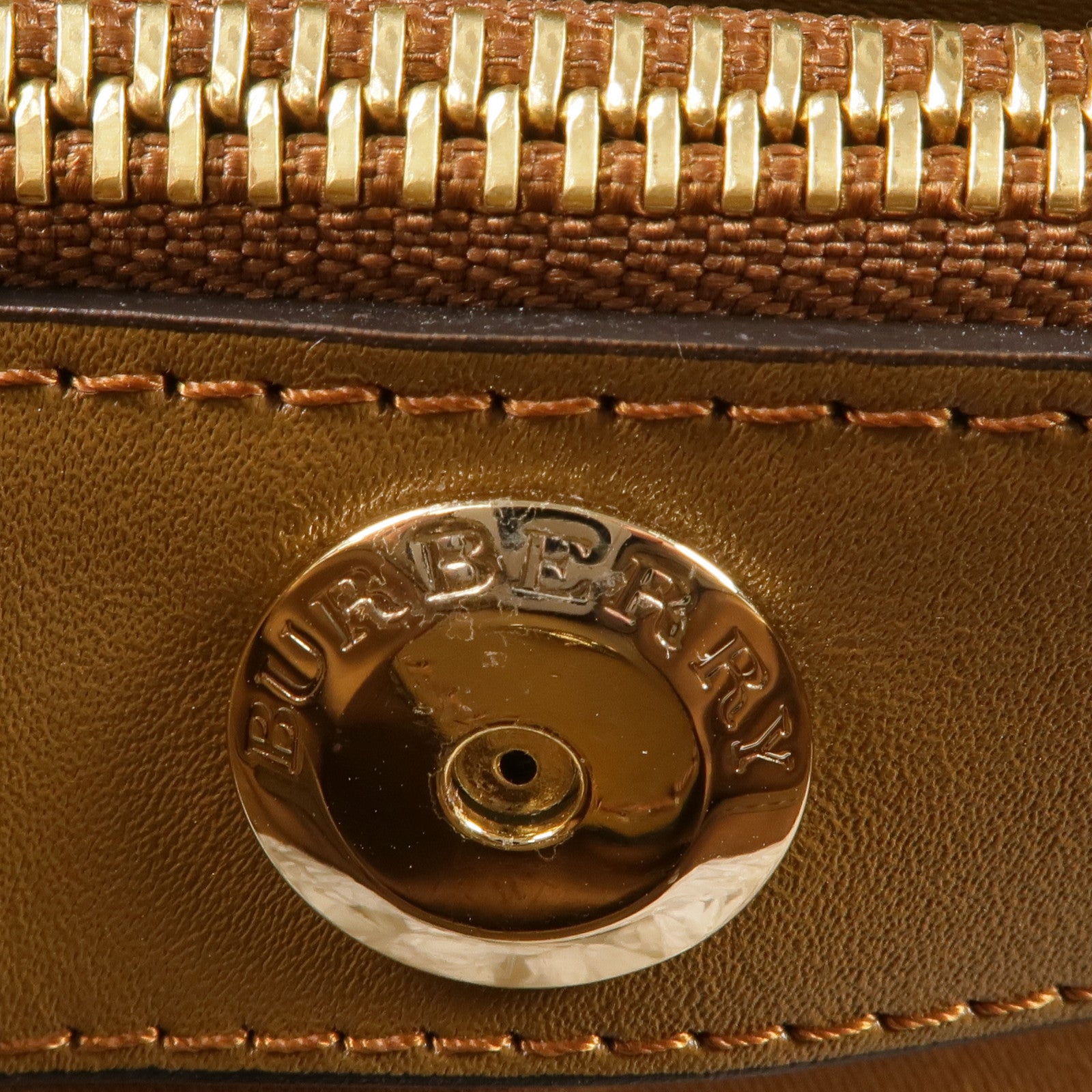 BURBERRY 塗層帆布Haymarket Northfield金扣手挽肩背兩用袋