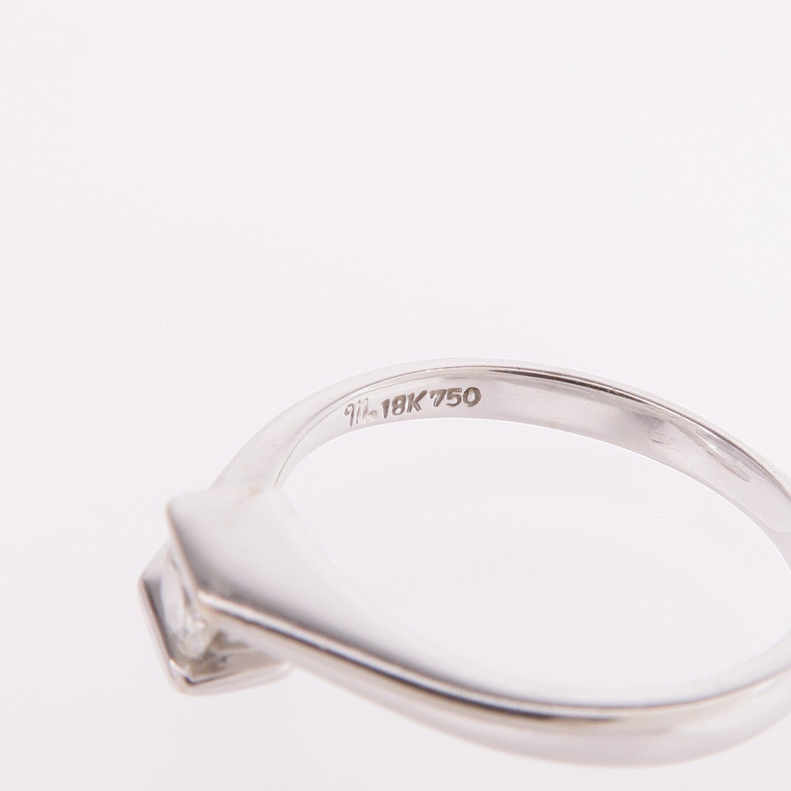 JEWELRY 【激減優惠】18K白金Diamond Ring鑽石戒指US#4.25