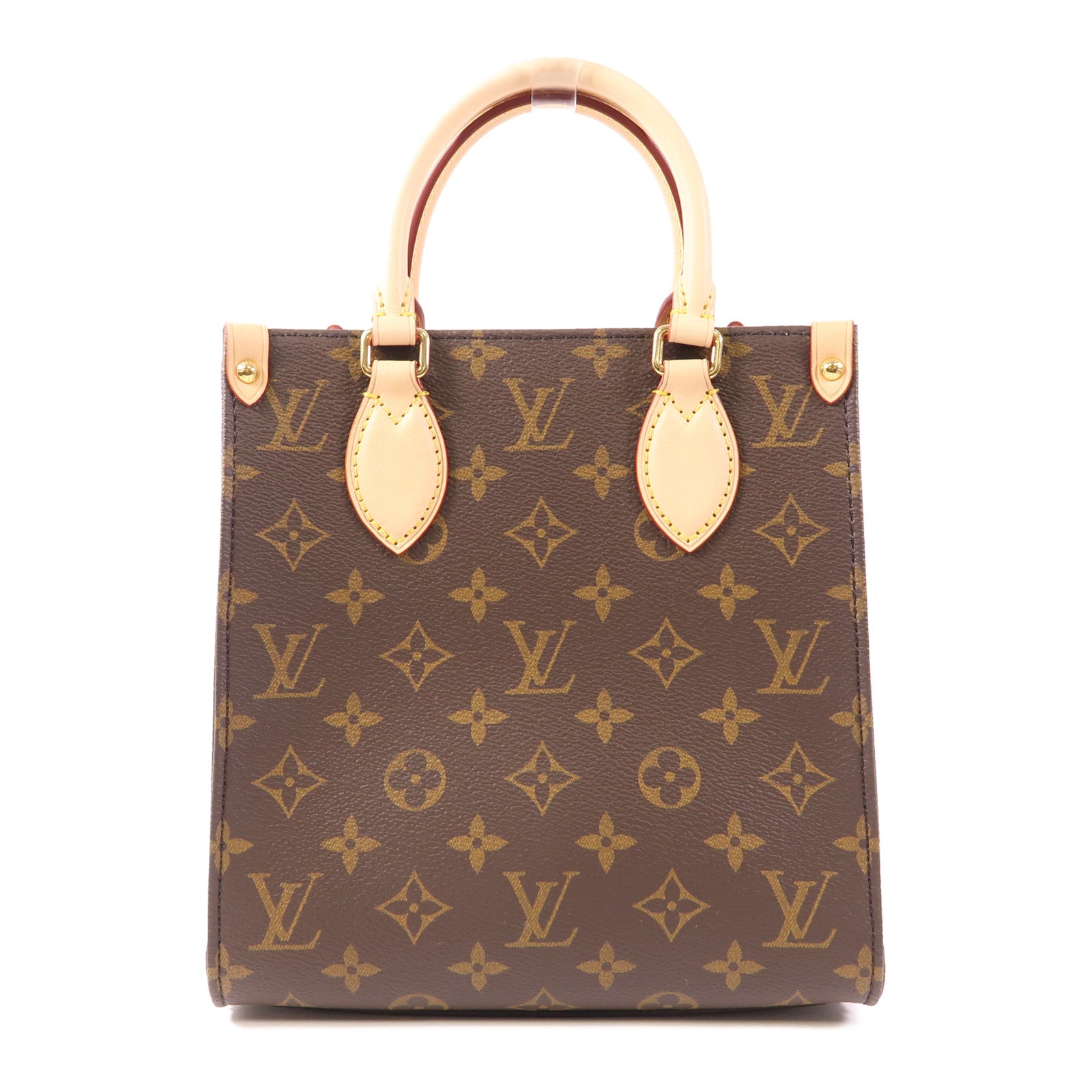 LOUIS VUITTON LV GHW Sac Plat BB 2 Way Shoulder Bag M46265 Monogram Brown