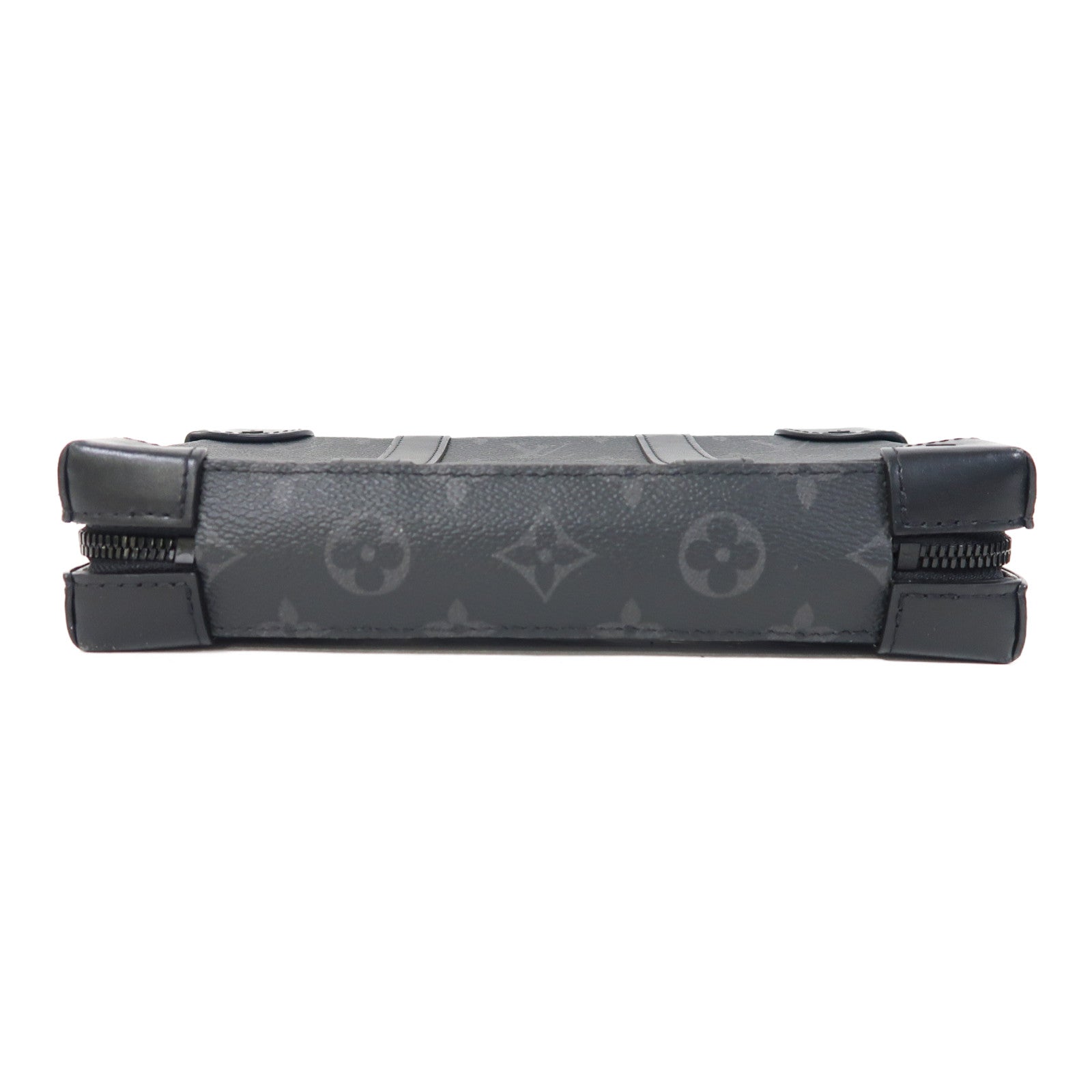 LOUIS VUITTON Monogram Eclipse Soft trunk wallet肩背袋黑色