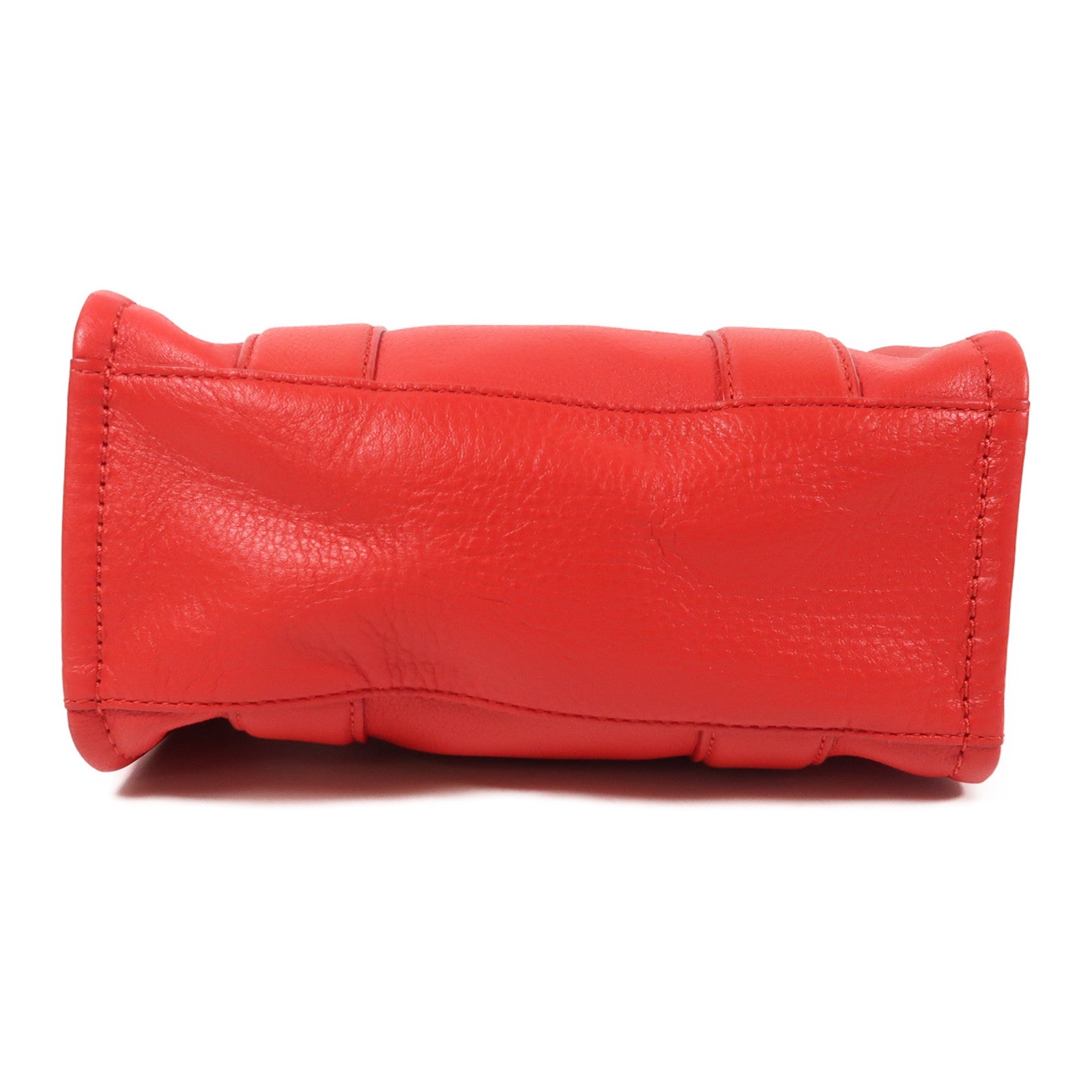 MARC JACOBS 皮革2 Way Shoulder金扣手挽肩背兩用袋紅色