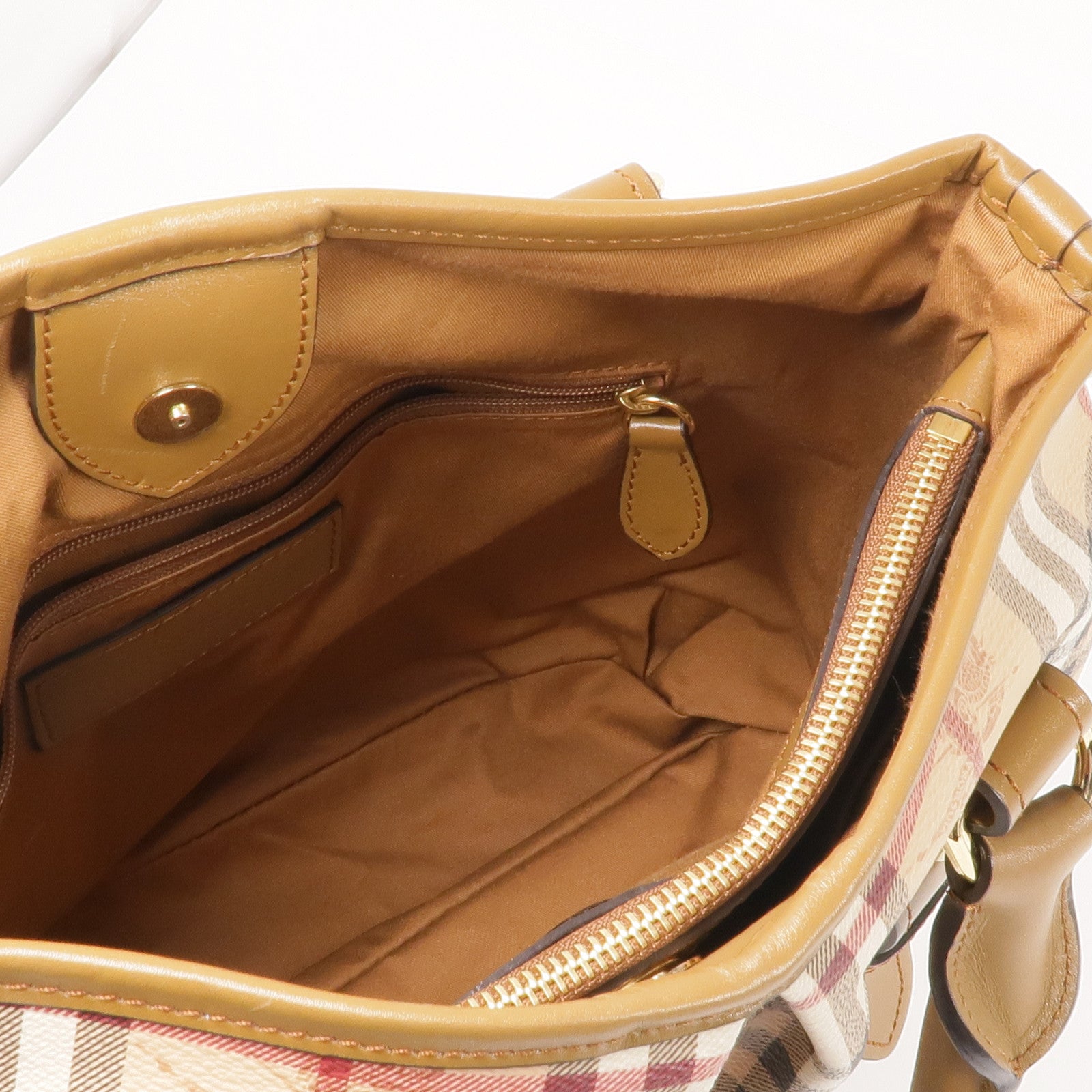 BURBERRY 塗層帆布Haymarket Northfield金扣手挽肩背兩用袋