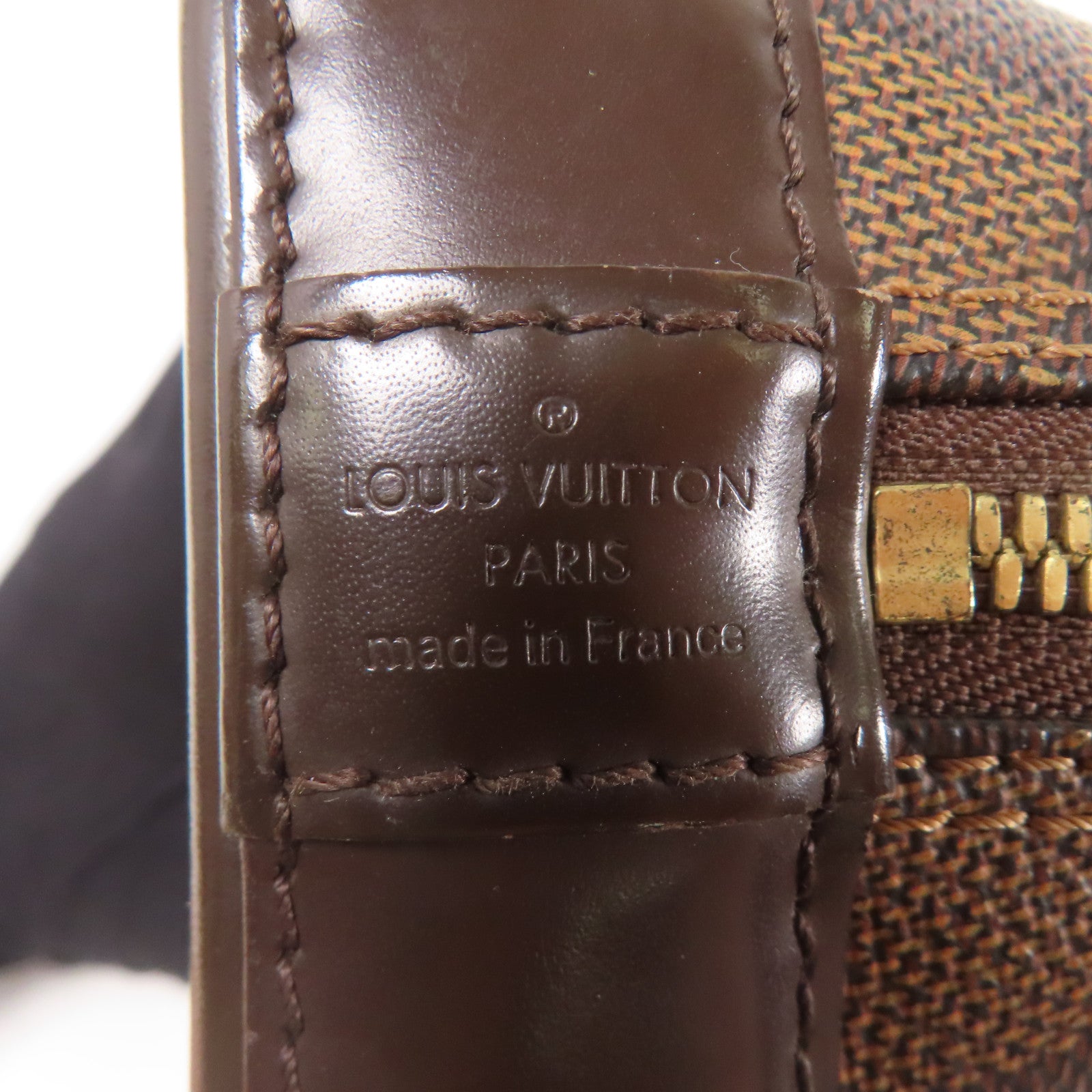 LOUIS VUITTON Damier Alma BB金扣手挽肩背兩用袋