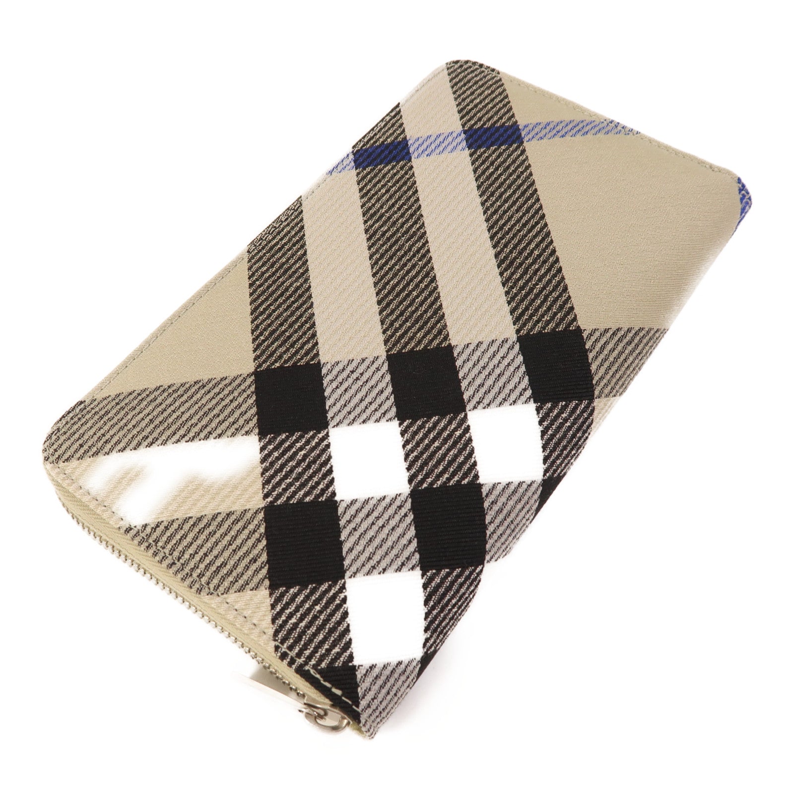 BURBERRY 帆布Long Wallet銀扣長錢包