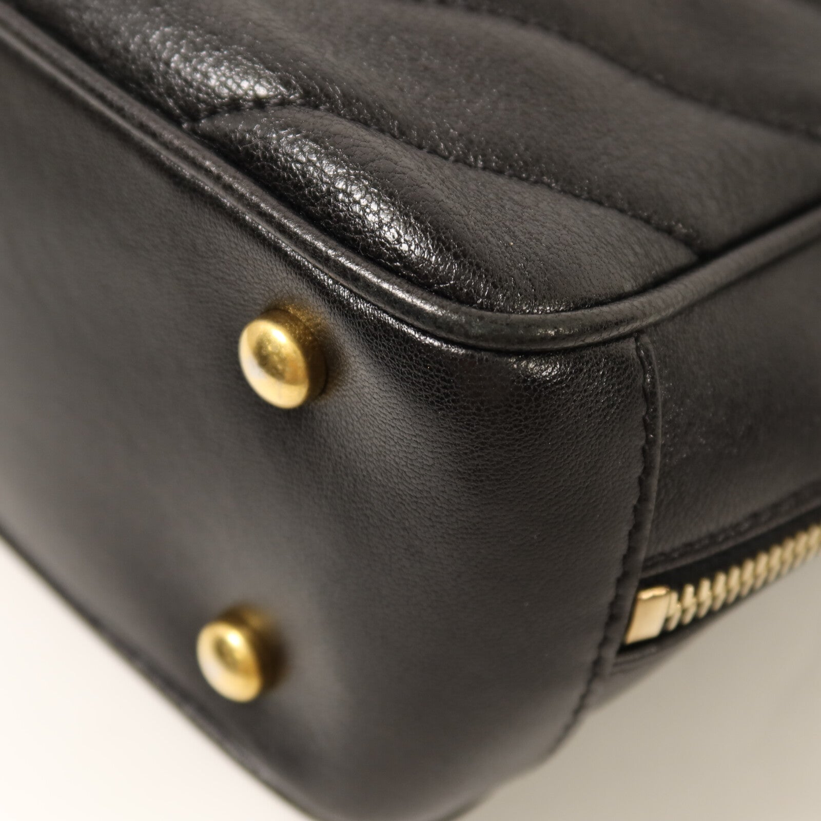 CHANEL 牛皮皮革Chain Shoulder金扣鏈帶肩背袋