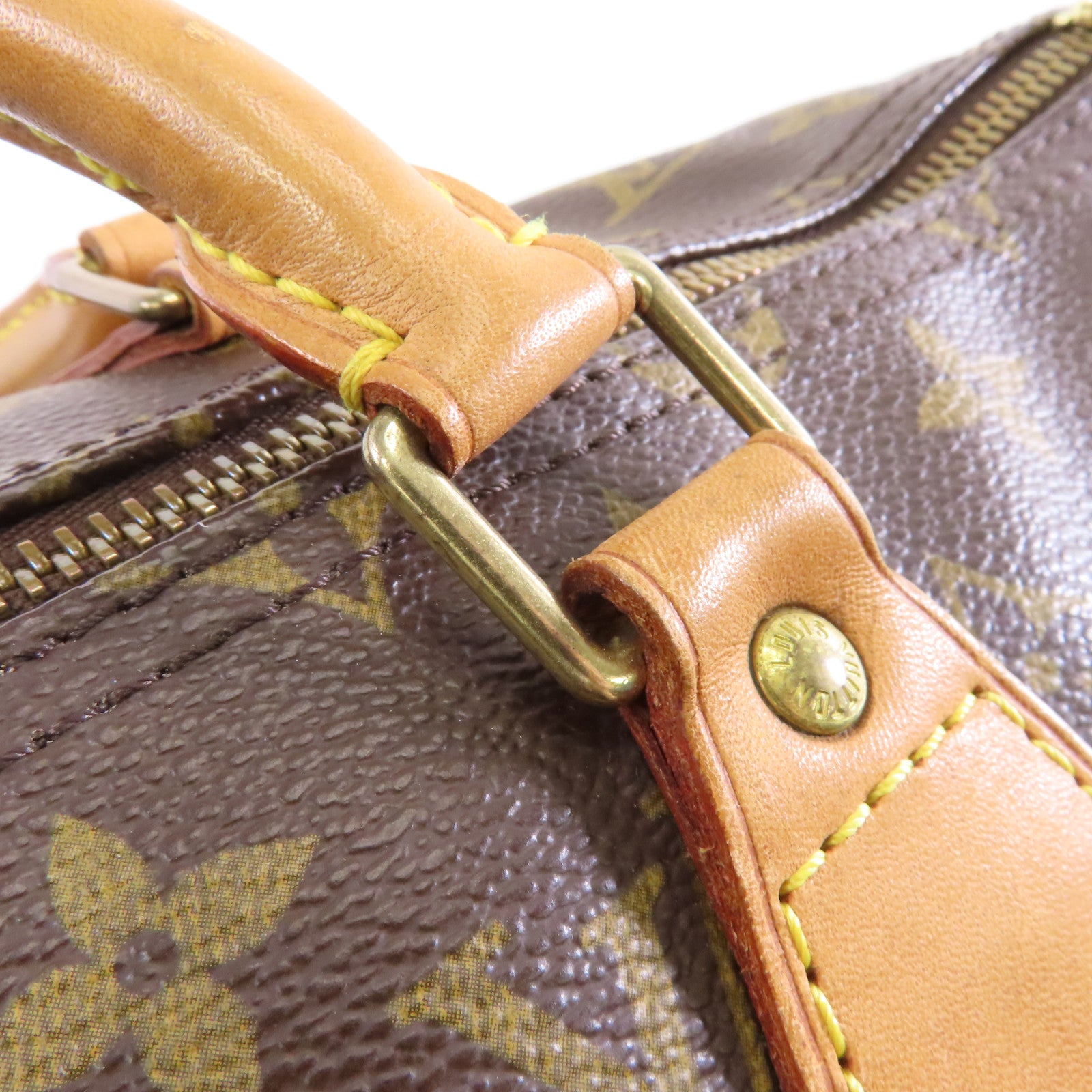 LOUIS VUITTON 【激減優惠】Monogram Speedy 35金扣手挽袋棕色