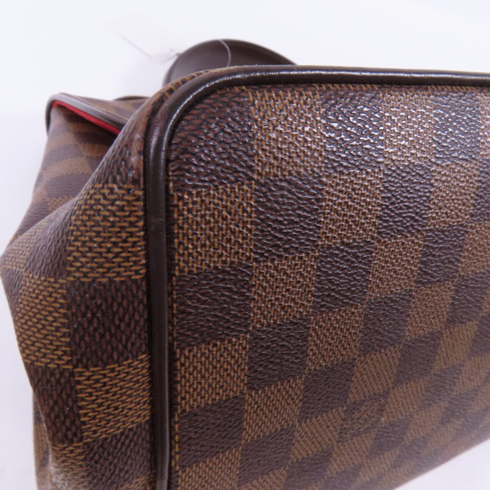LOUIS VUITTON Damier Bergamo MM金扣手挽肩背兩用袋
