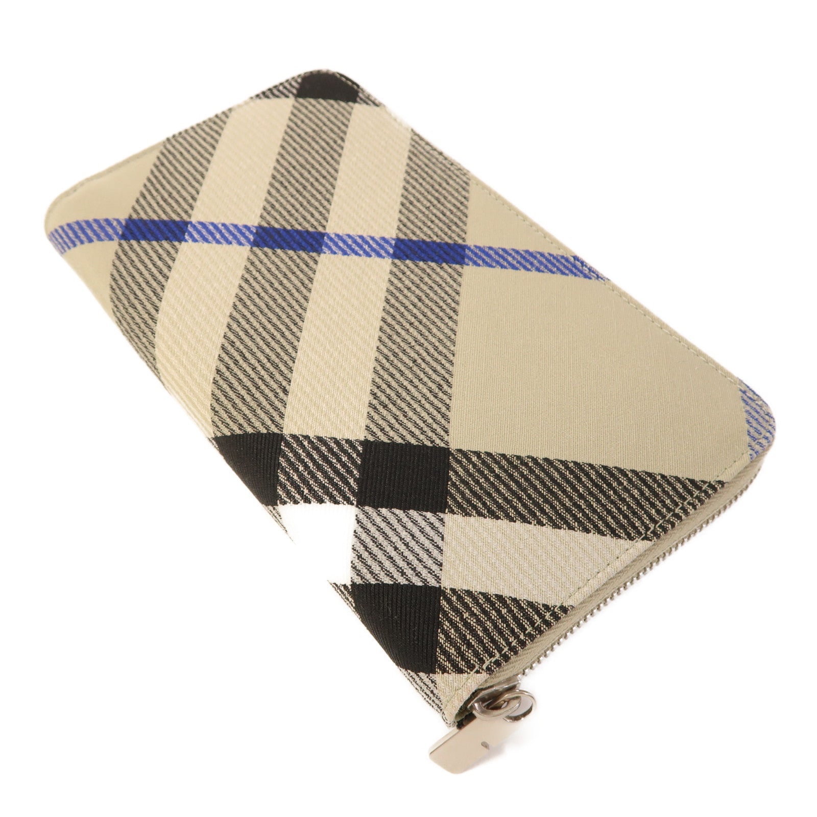 BURBERRY 帆布Long Wallet銀扣長錢包