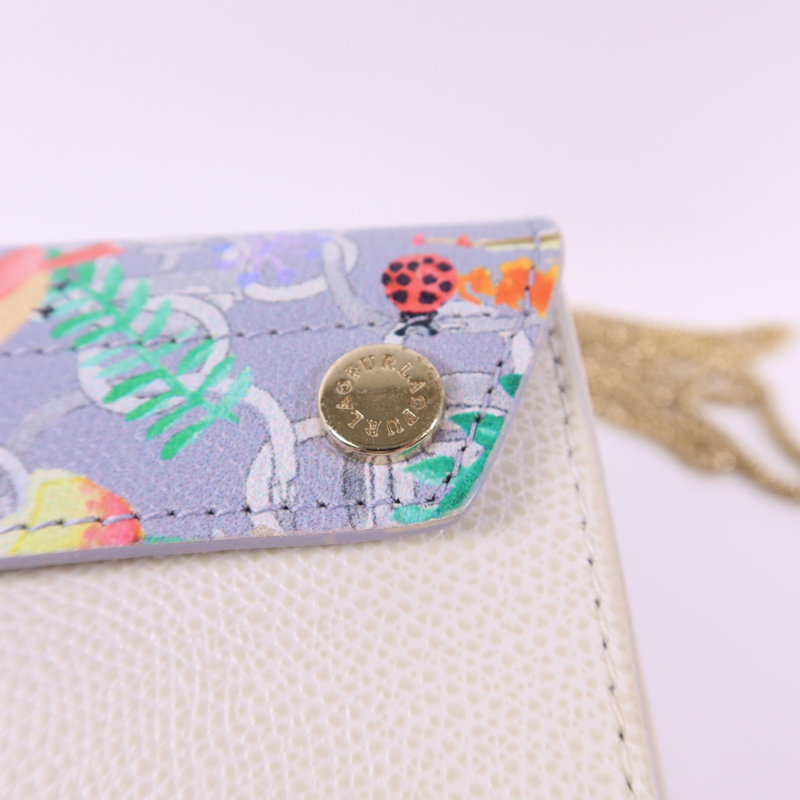 Furla 牛皮皮革Metropolis Mini Crossbody金扣手挽肩背兩用袋