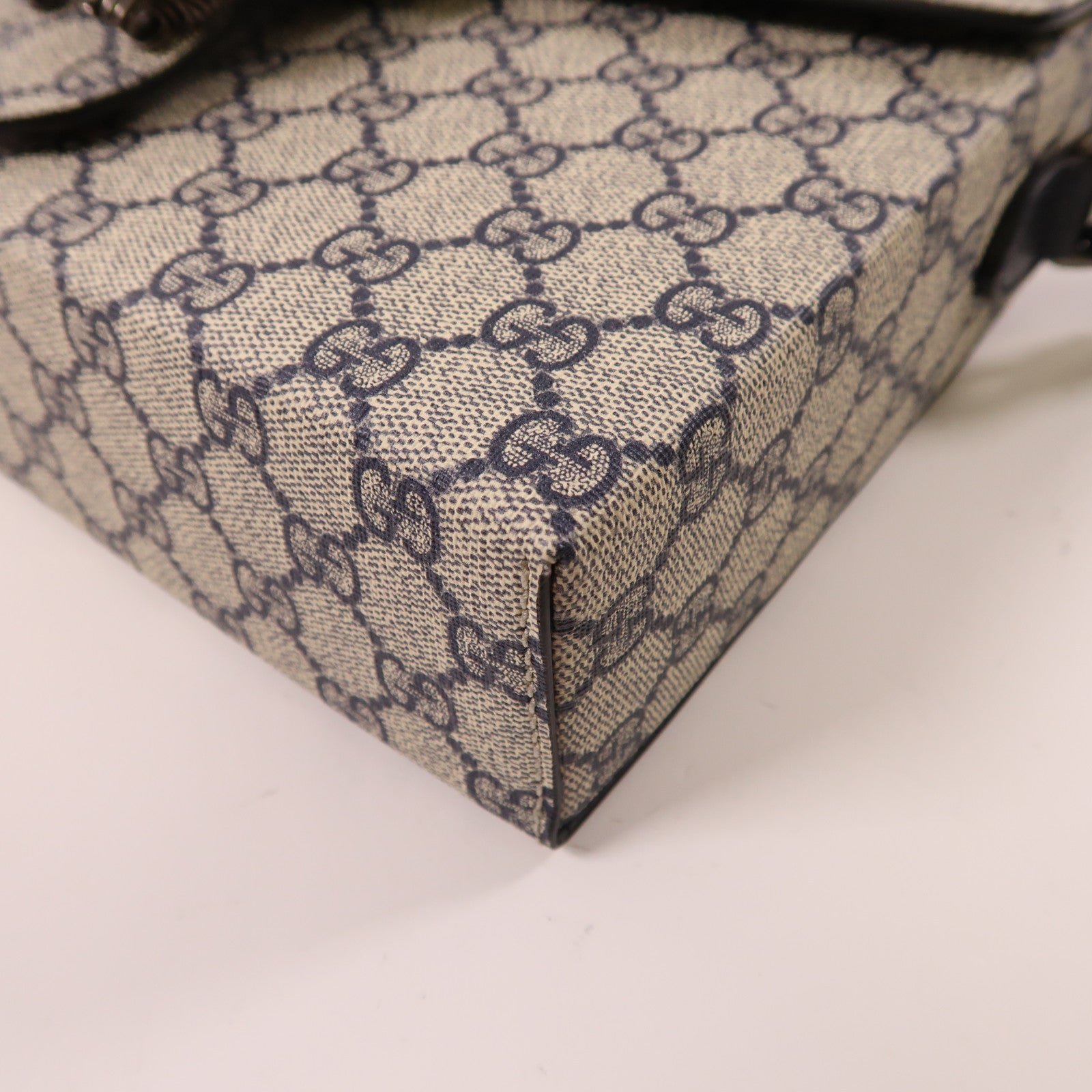GUCCI 【激減優惠】塗層帆布/皮革Dionysus銀扣肩背袋