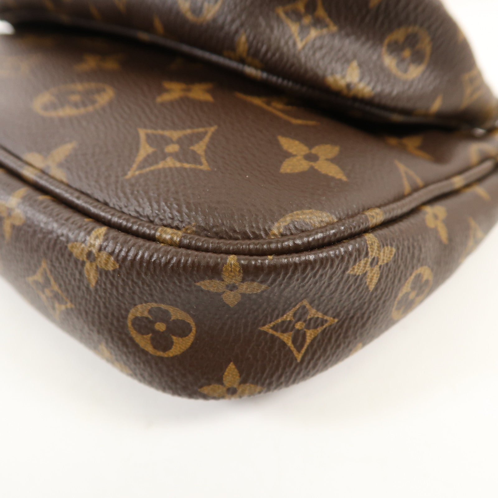 LOUIS VUITTON Monogram Multi Pochette Accessoires金扣手挽肩背兩用袋棕色
