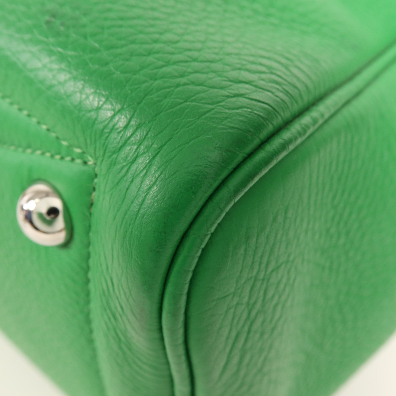 HERMES Clemence皮革Victoria銀扣肩背袋