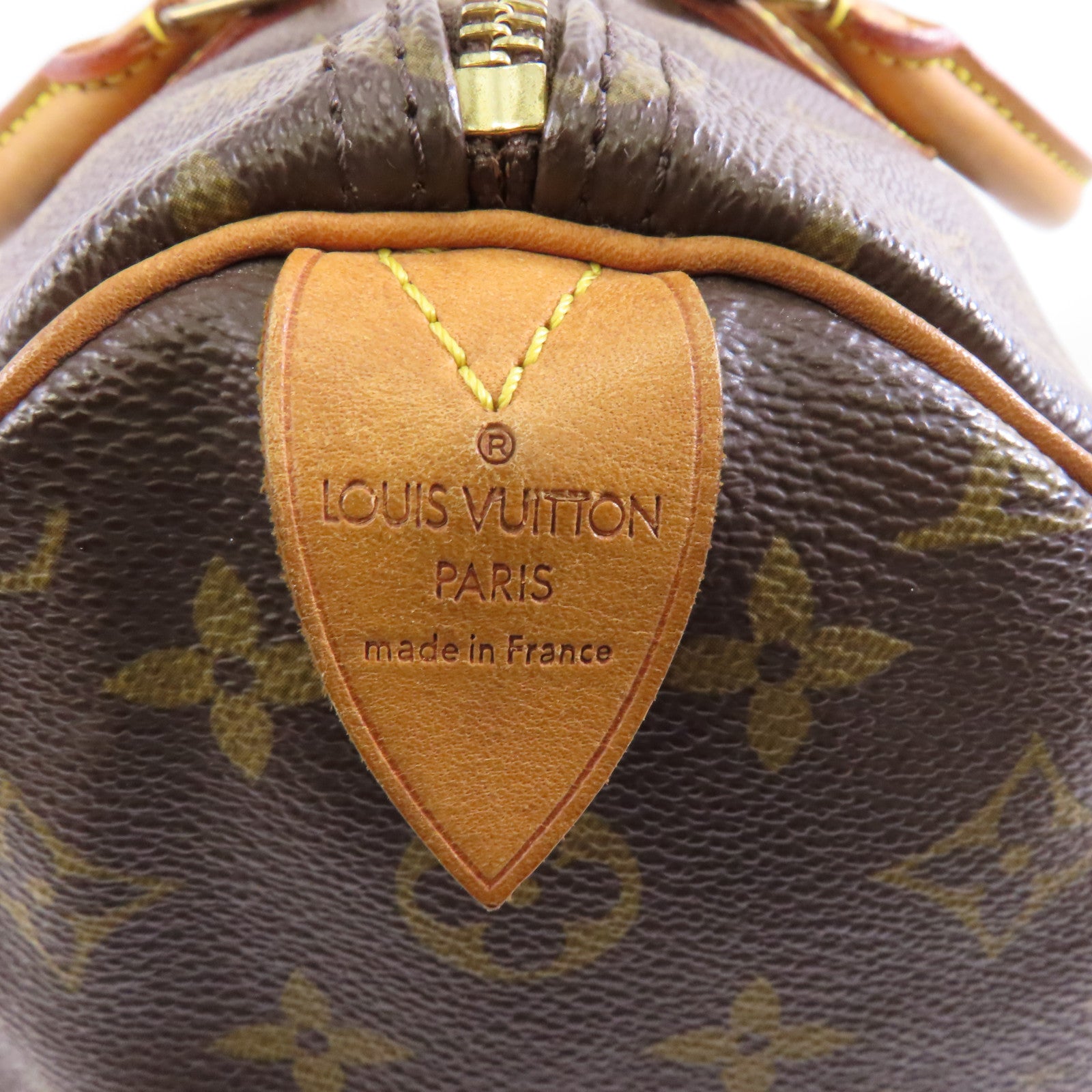 LOUIS VUITTON 【激減優惠】Monogram Speedy 35金扣手挽袋棕色