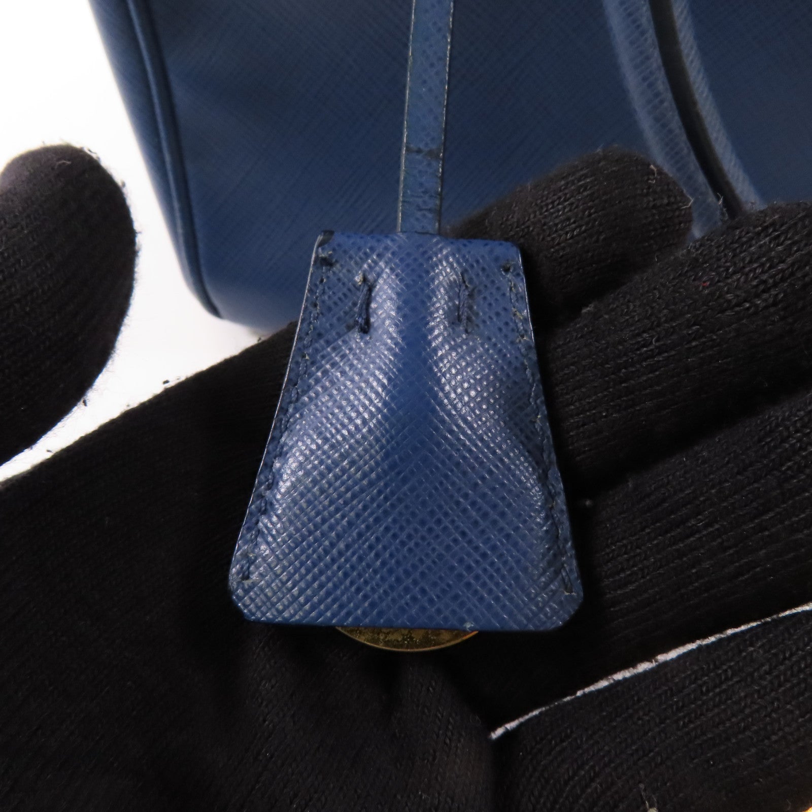 PRADA Saffiano皮革2 Way Shoulder金扣手挽肩背兩用袋