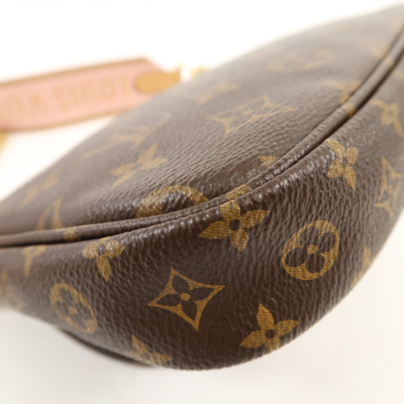 LOUIS VUITTON Monogram Multi Pochette Accessoires金扣手挽肩背兩用袋棕色