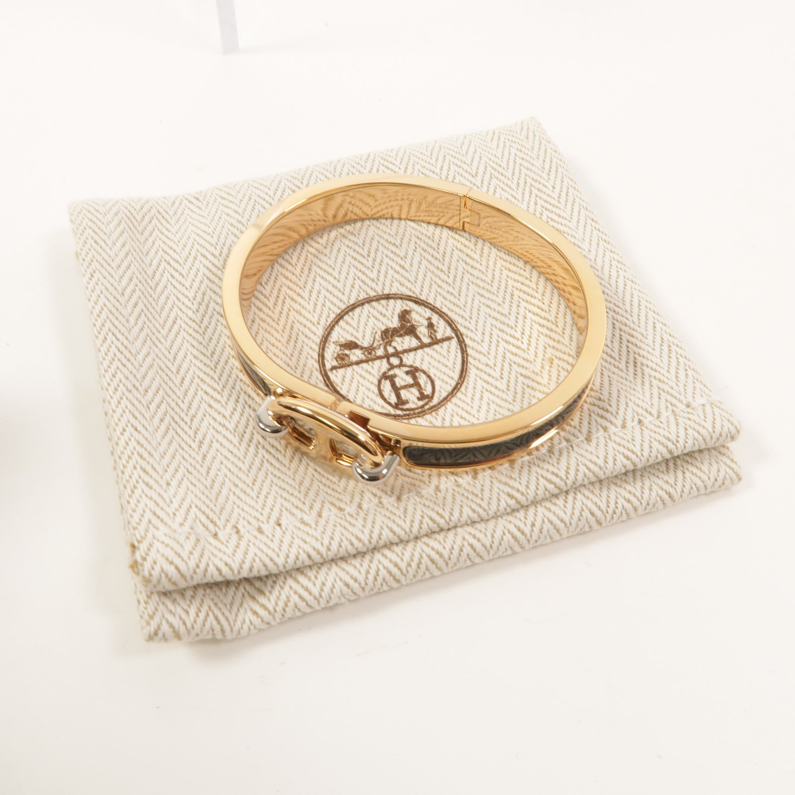 HERMES 金屬Clic Chaine Dancre手鐲