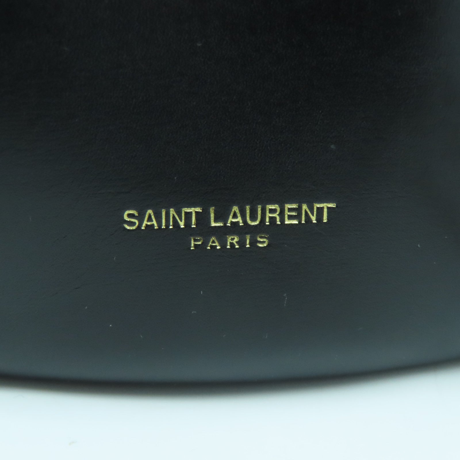 SAINT LAURENT 【激減優惠】牛皮皮革Talitha Bucket Bag金扣鏈帶肩背袋黒色