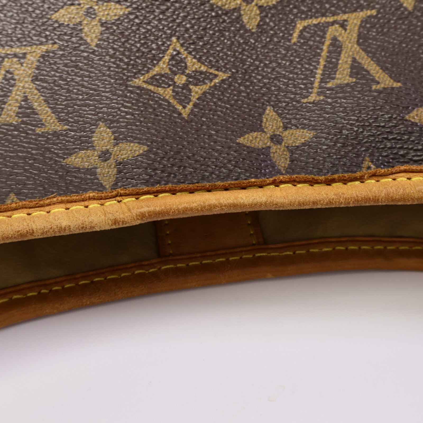 LOUIS VUITTON Monogram Galliera PM金扣肩背袋棕色
