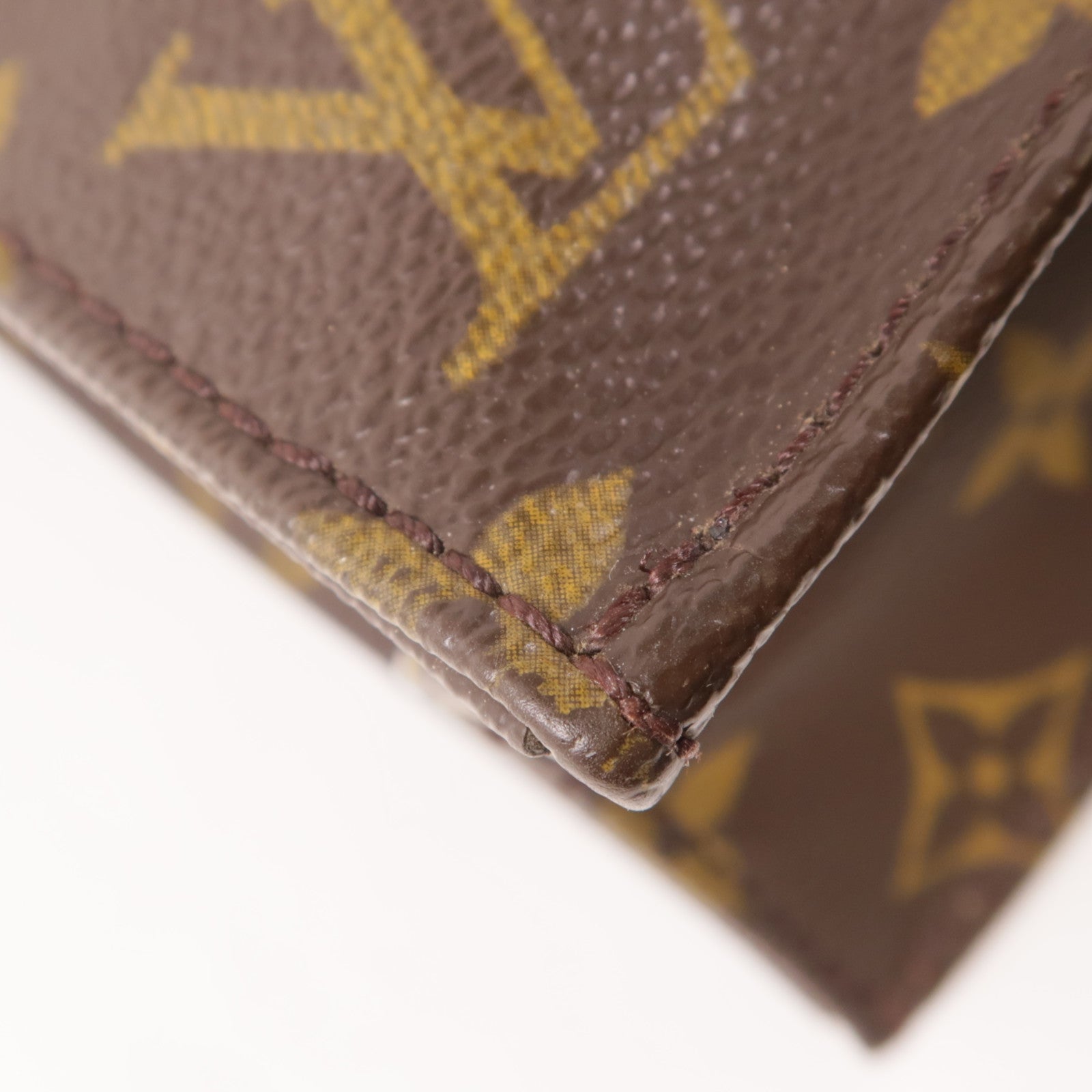 LOUIS VUITTON Monogram Sac Plat金扣手挽袋