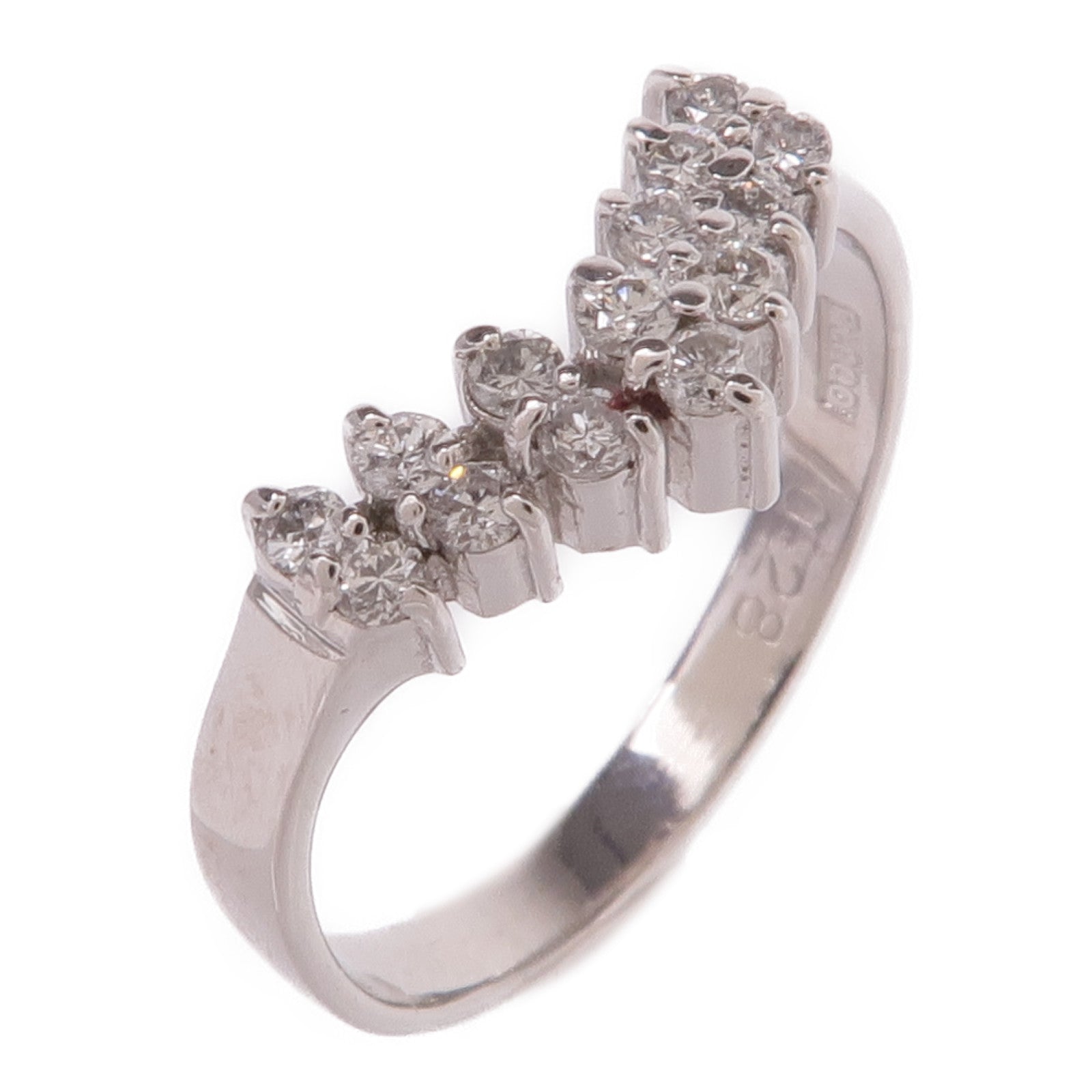JEWELRY 【激減優惠】PT900鉑金Diamond Ring鑽石戒指US#6