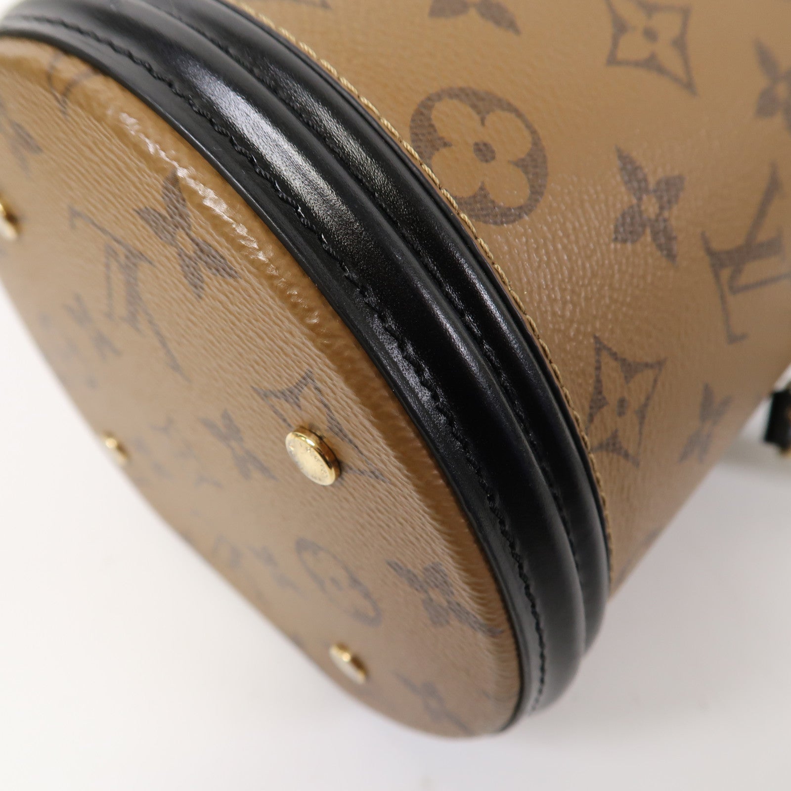 LOUIS VUITTON 【激減優惠】Monogram Reverse Cannes金扣手挽肩背兩用袋啡色