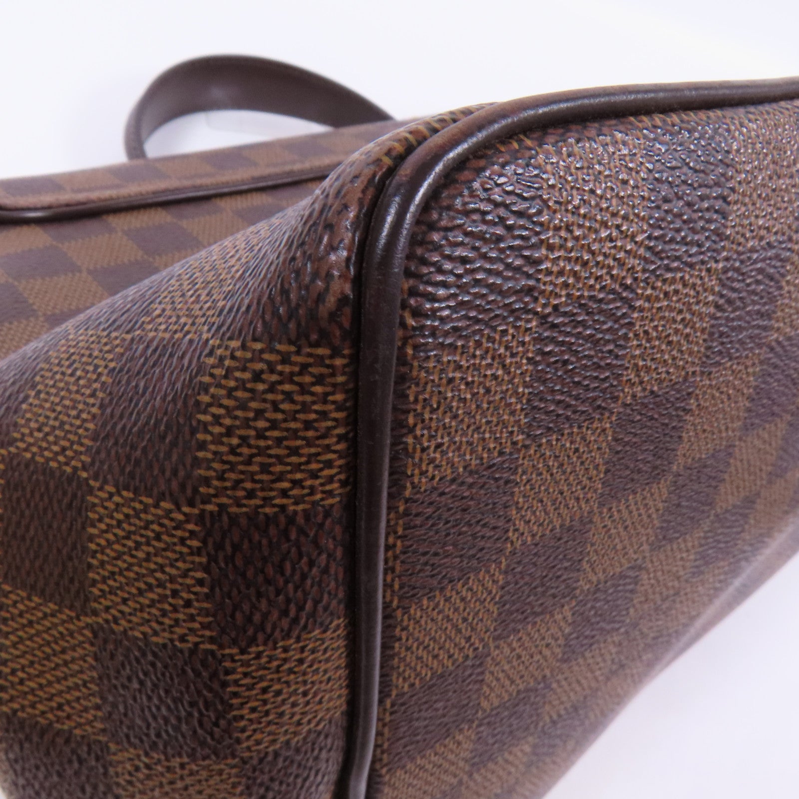 LOUIS VUITTON Damier Bergamo MM金扣手挽肩背兩用袋