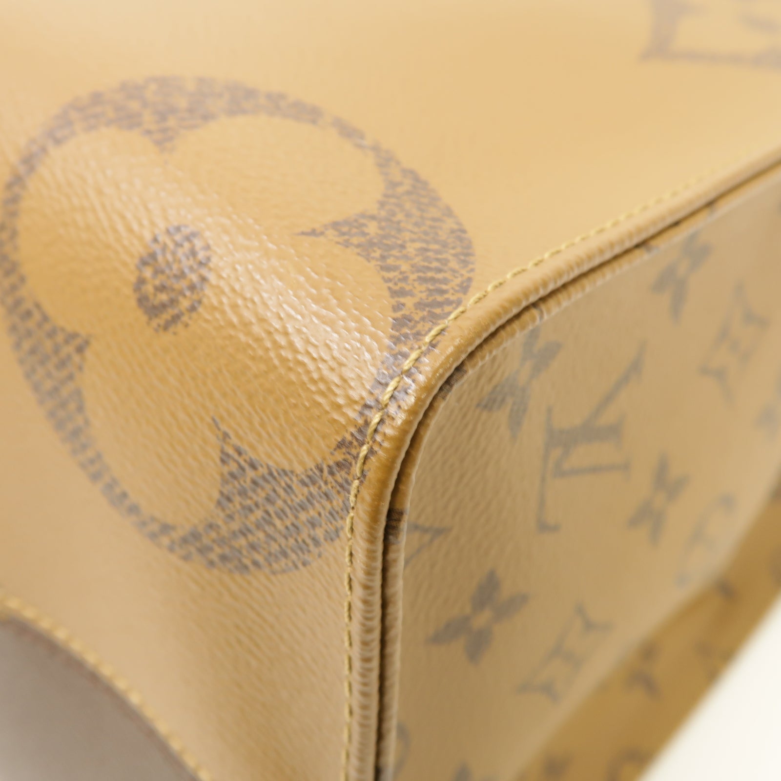 LOUIS VUITTON 【激減優惠】Monogram/Monogram Reverse On The Go MM金扣手挽肩背兩用袋啡色