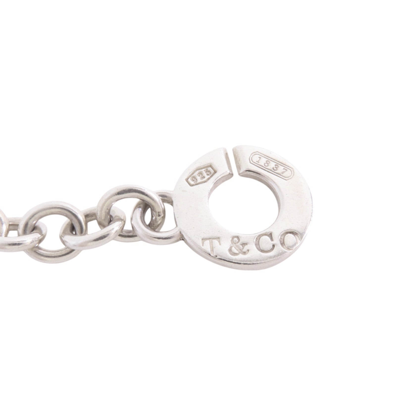 TIFFANY＆CO 925純銀Interlocking Bracelet銀扣手鏈
