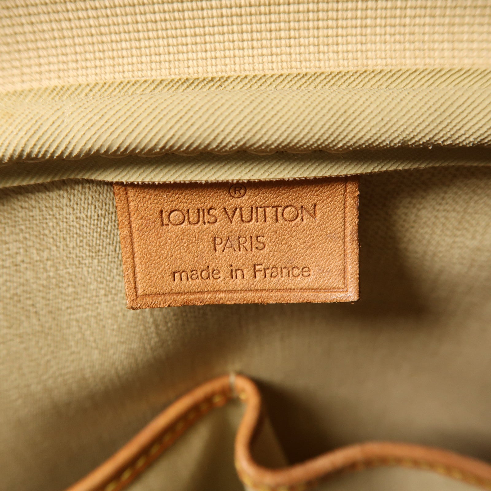 LOUIS VUITTON Monogram Deauville金扣手挽袋棕色