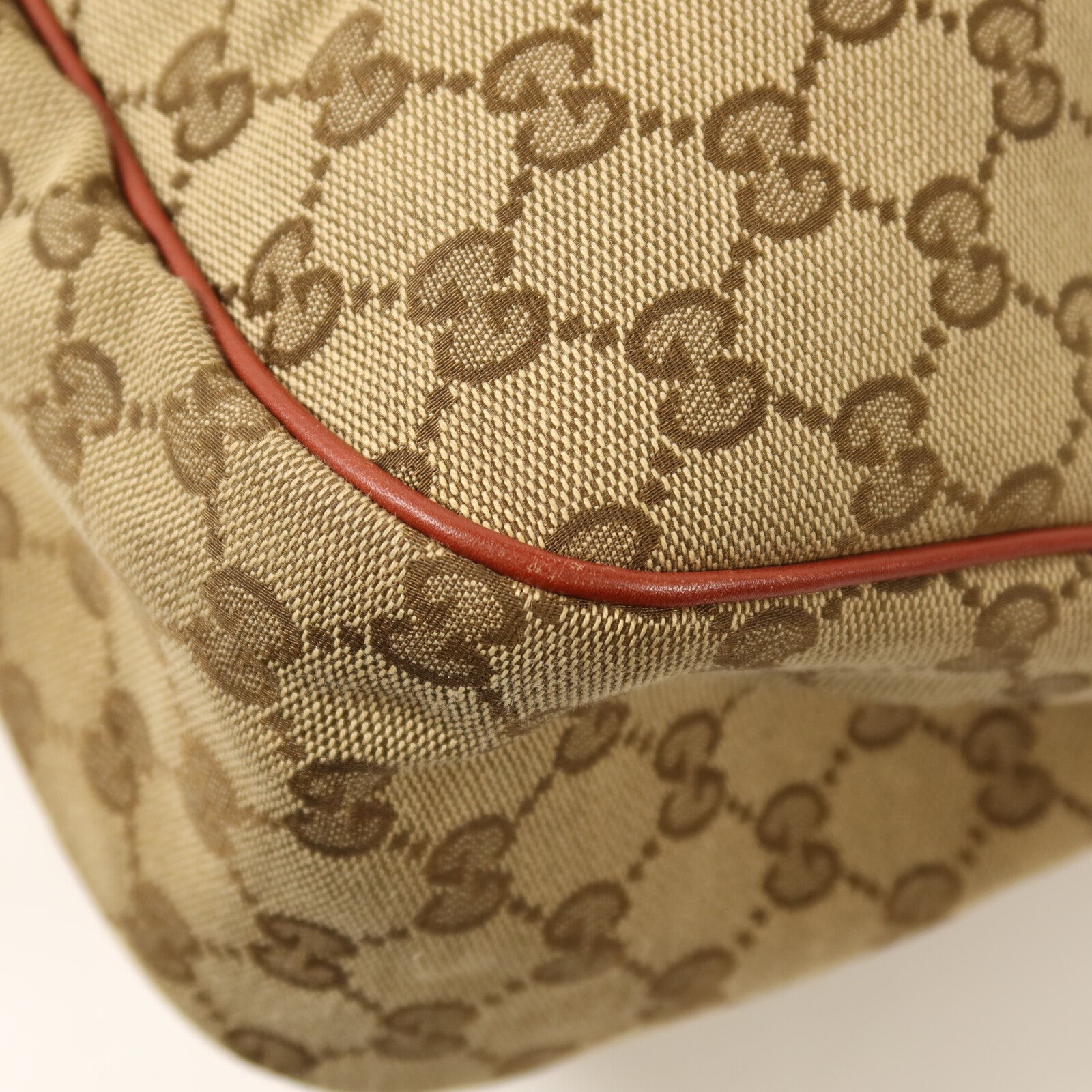 GUCCI 帆布Shoulder Bag金扣肩背袋