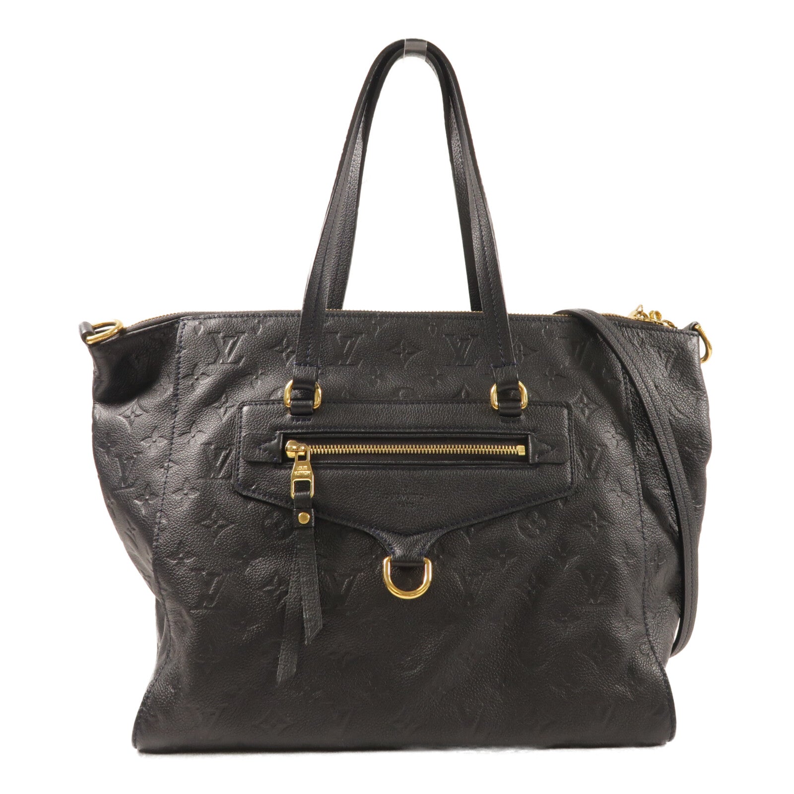 LOUIS VUITTON Monogram Empreinte Lumineuse PM金扣手挽肩背兩用袋