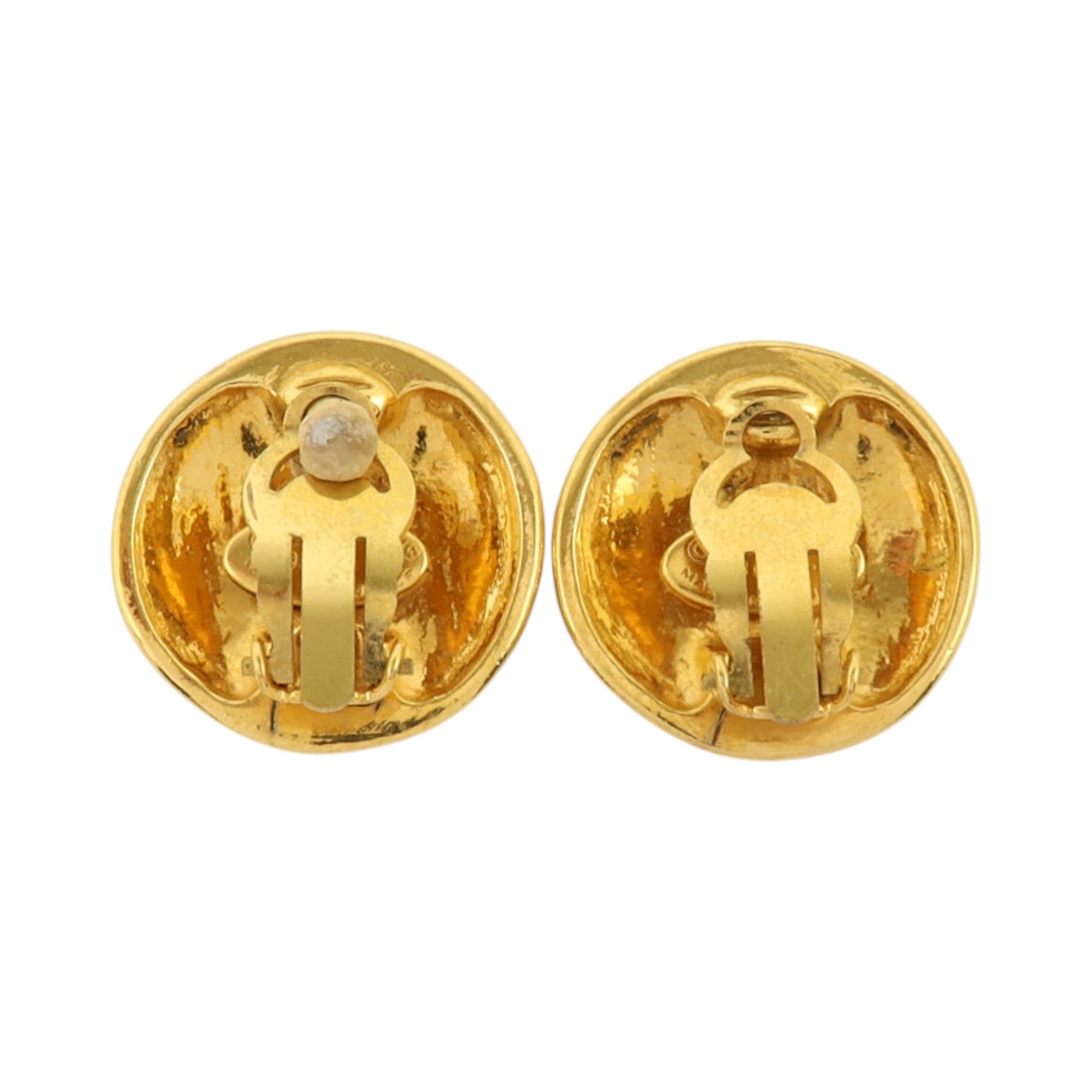 CHANEL 金屬Vintage Earring金扣耳環