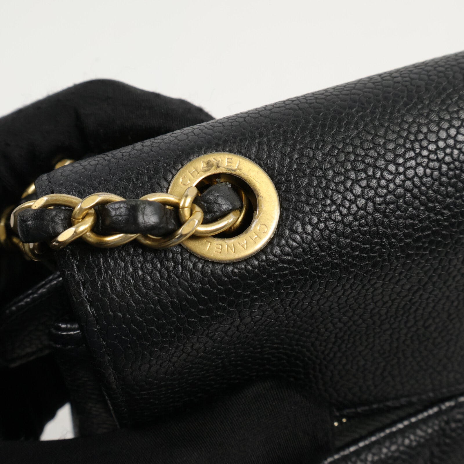CHANEL 牛皮皮革Chic Trip Flap Bag鏈帶肩背袋